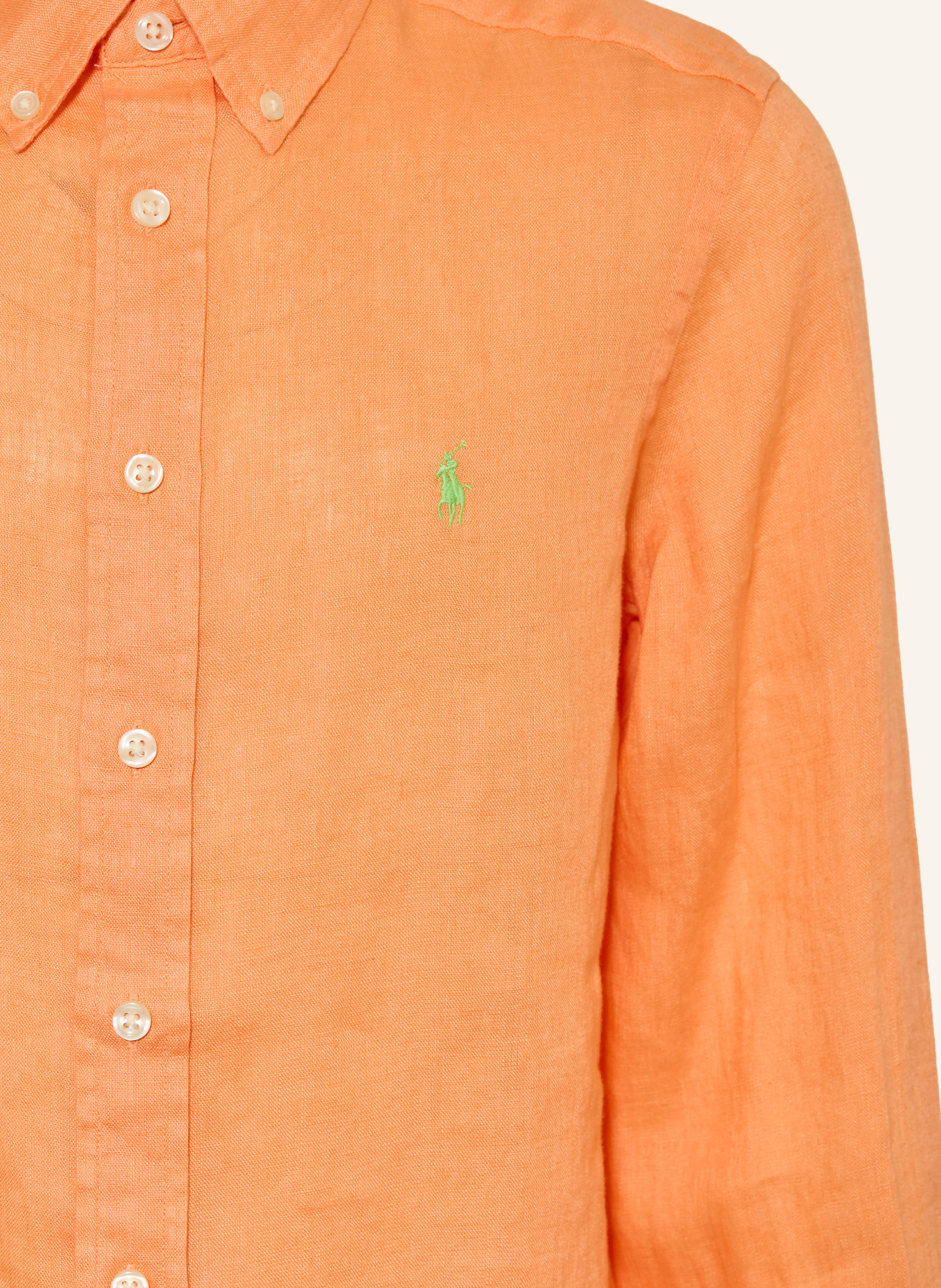 POLO RALPH LAUREN Koszula z lnu: JASNOPOMARAŃCZOWY