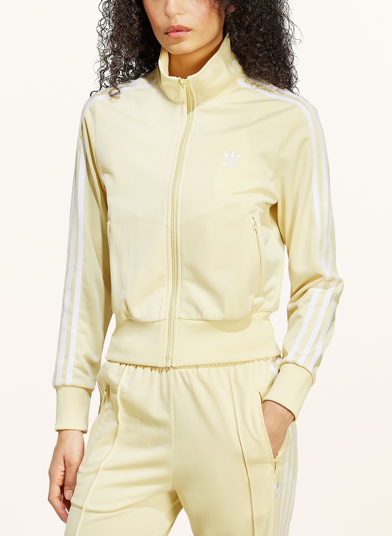 adidas Originals Kurtka treningowa FIREBIRD CLASSIC TRACK TOP: JASNOŻÓŁTY / BIAŁY