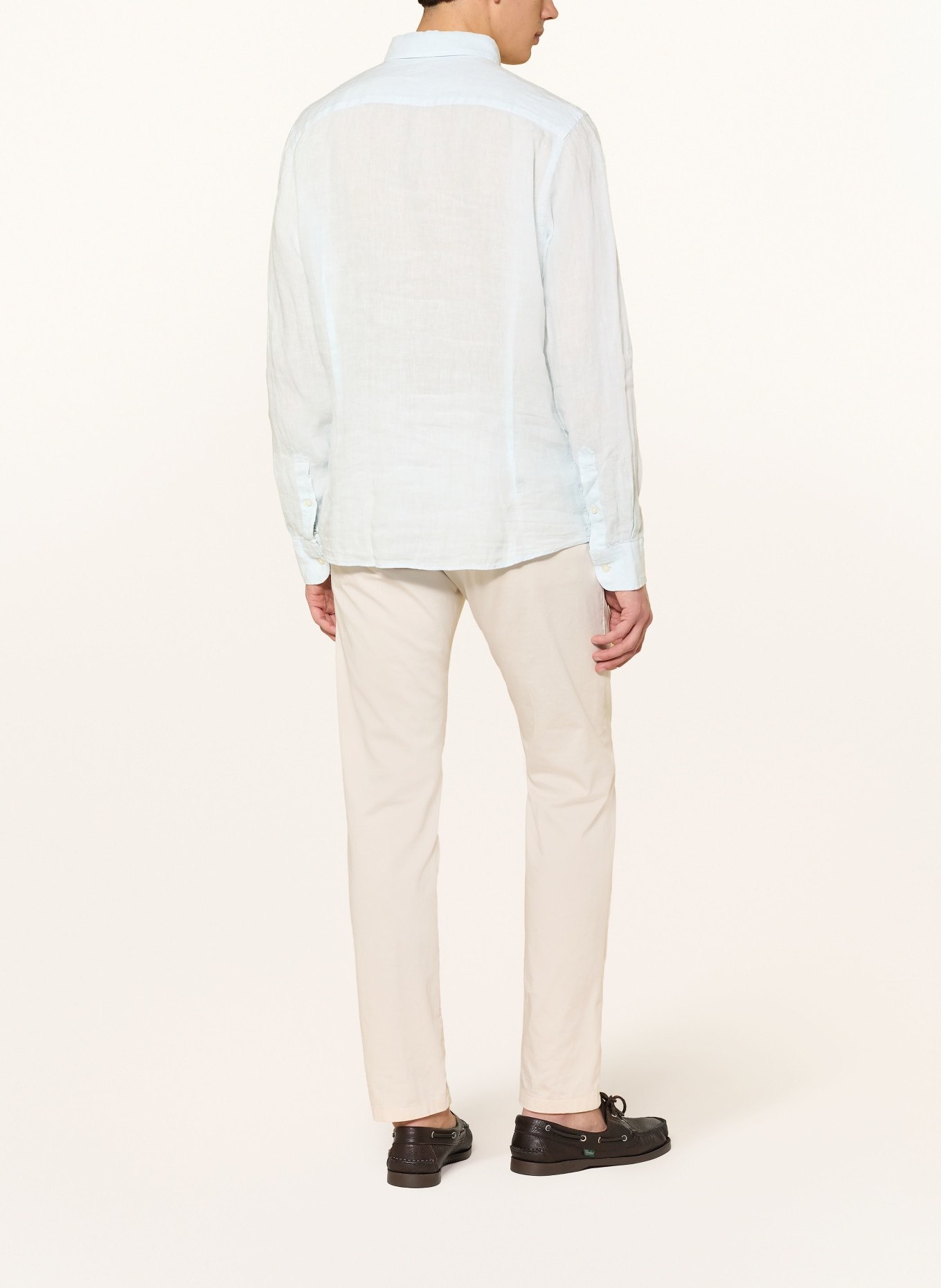 HACKETT LONDON Leinenhemd Tailored Fit: HELLBLAU