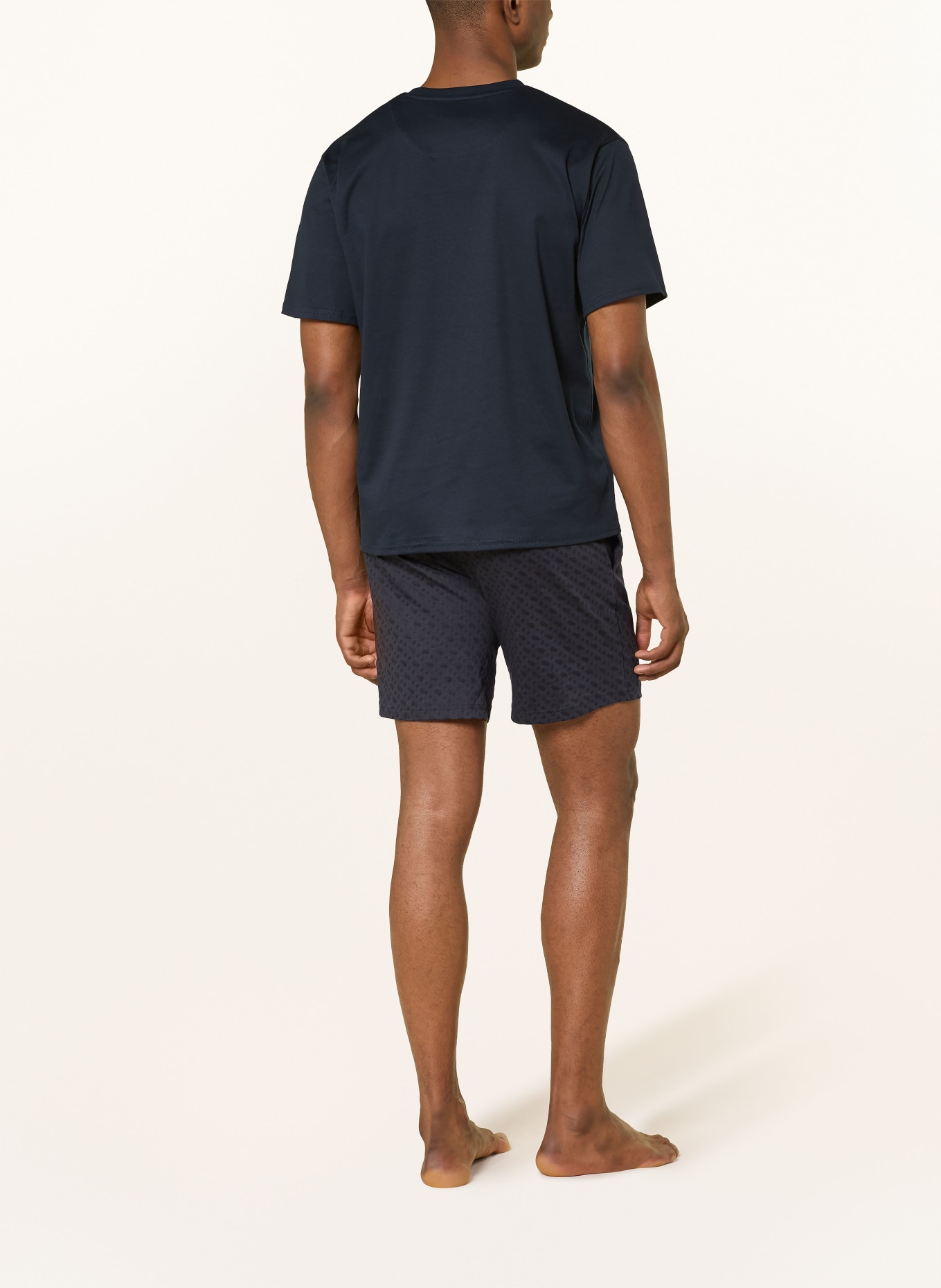 BOSS Shorty-Schlafanzug RELAX: DUNKELBLAU