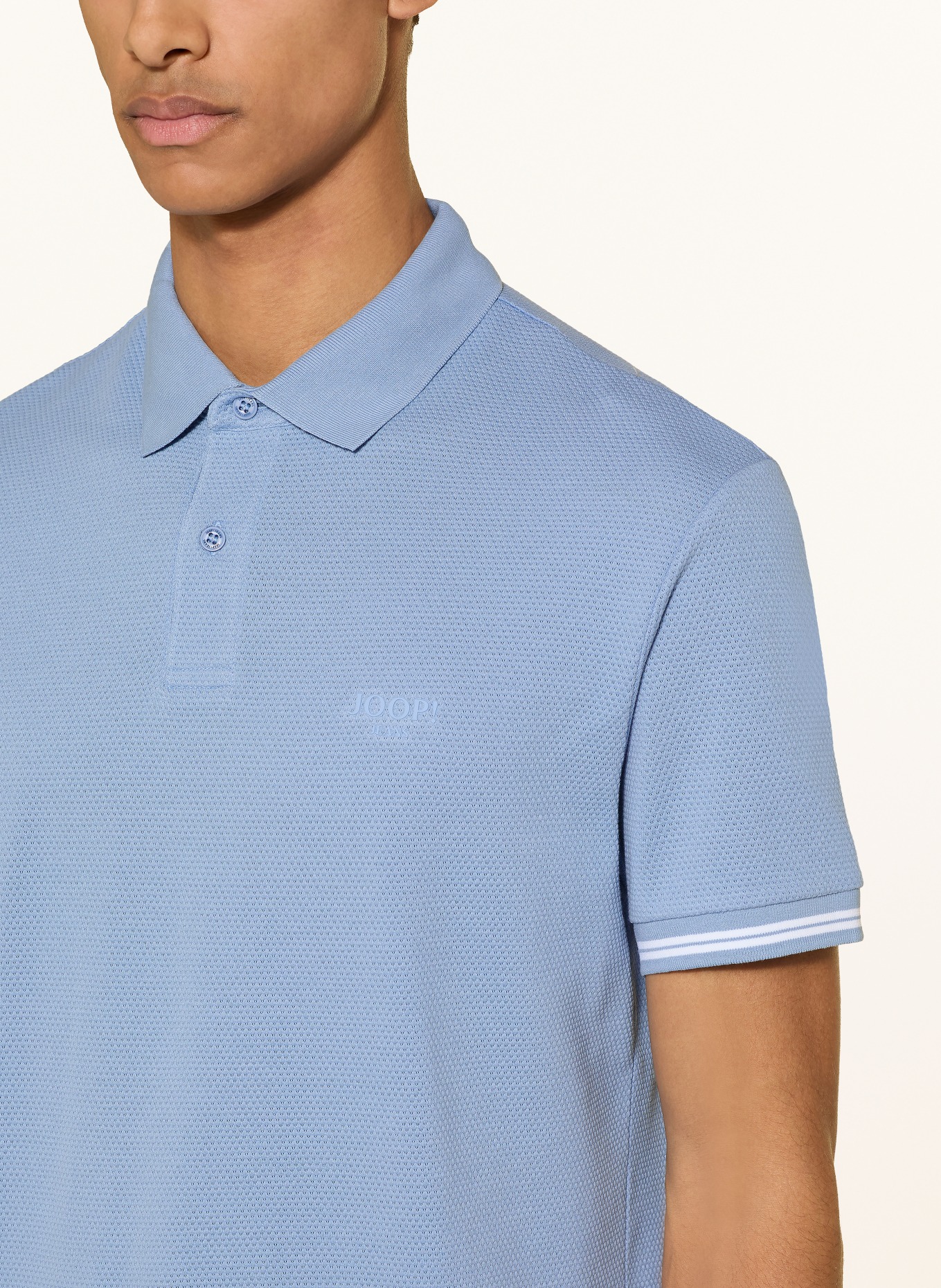 JOOP! JEANS Polo piqué AMARE: BLEU CLAIR