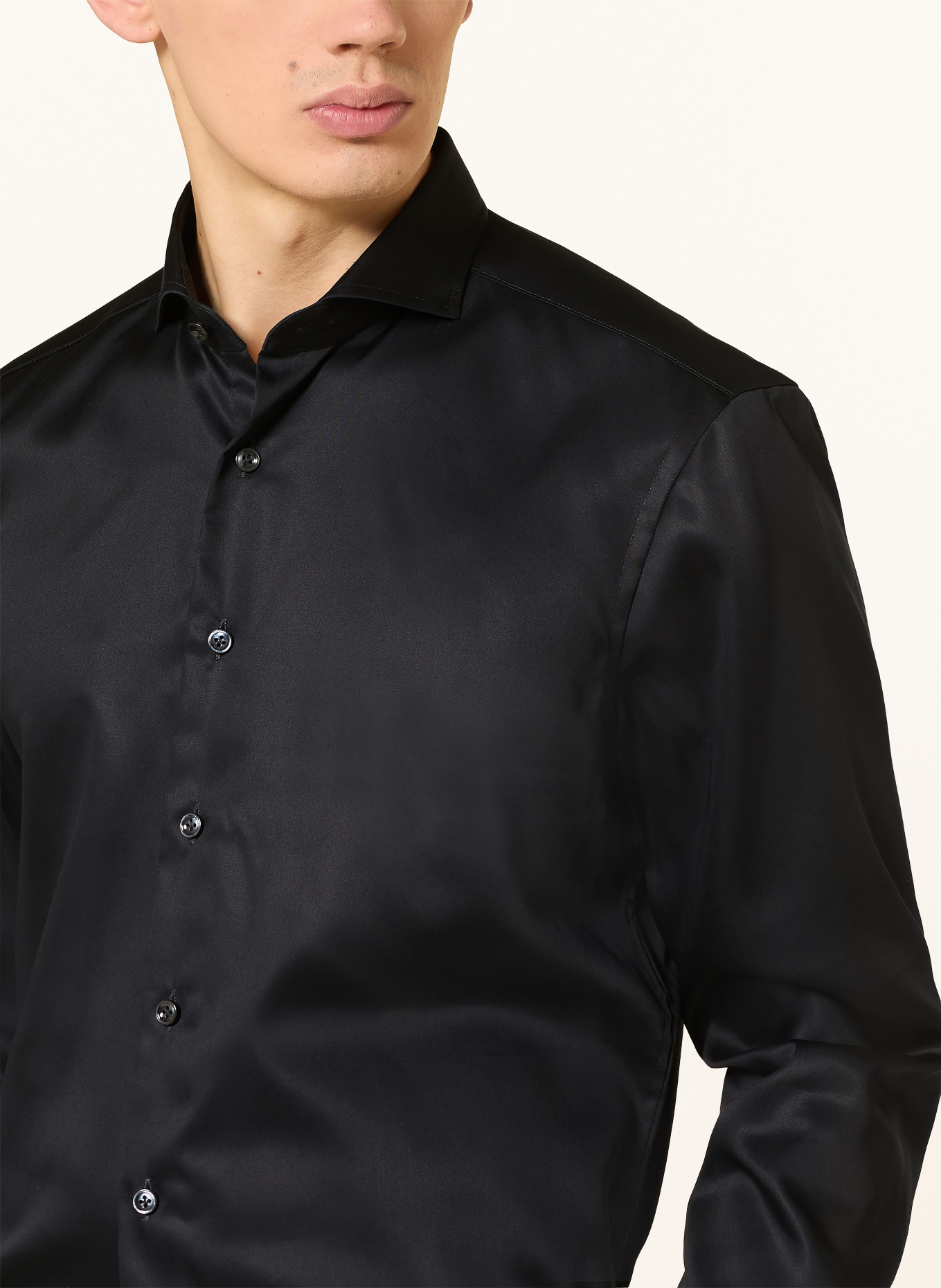 OLYMP SIGNATURE Koszula tailored fit: CZARNY