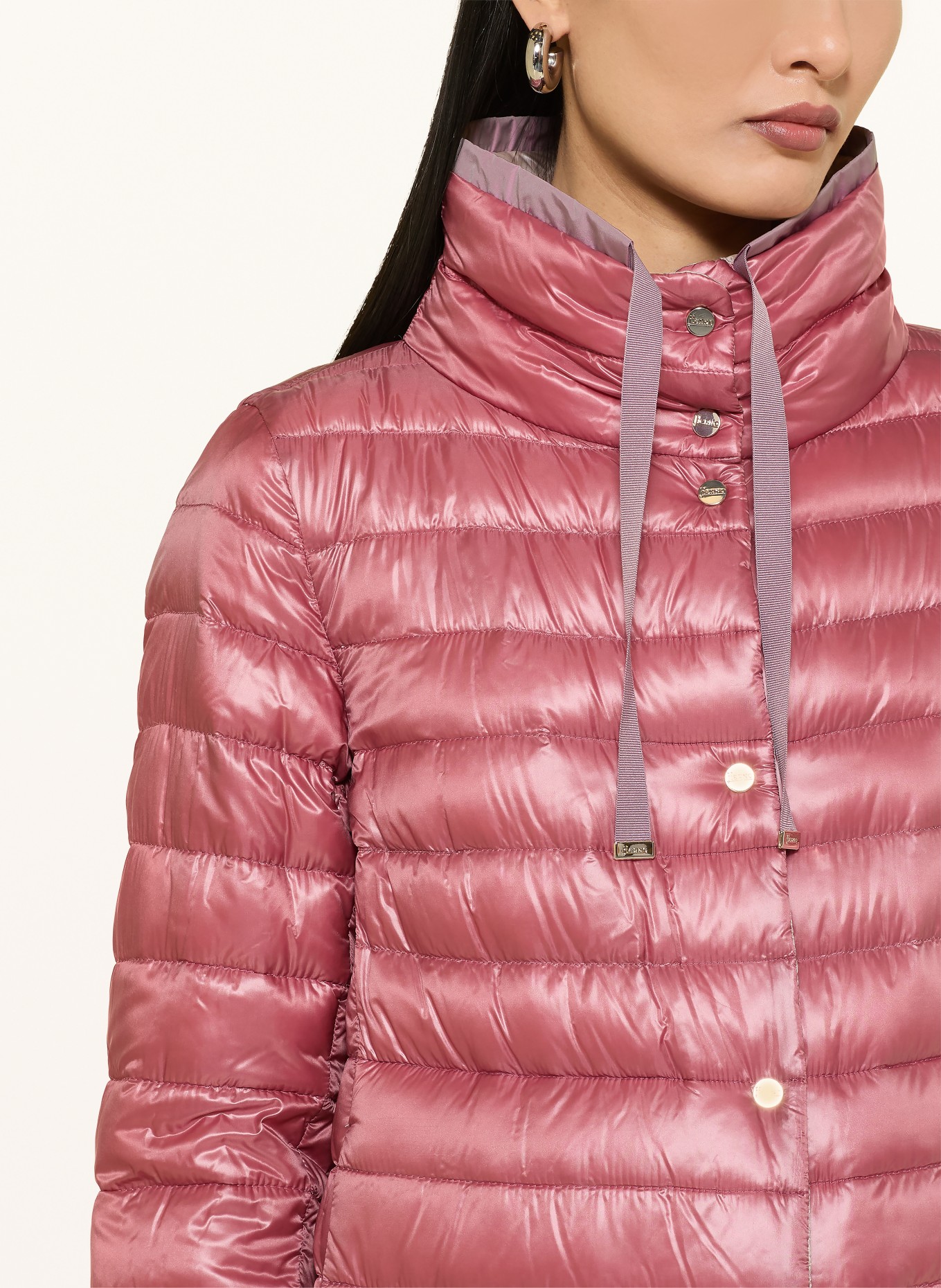 HERNO Lichtgewicht donsjack dat omgedraaid kan worden: LICHTROOD