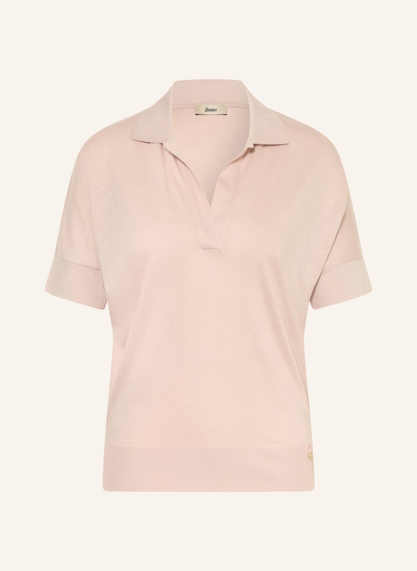 HERNO Dzianinowa koszulka: BLADORÓŻOWY