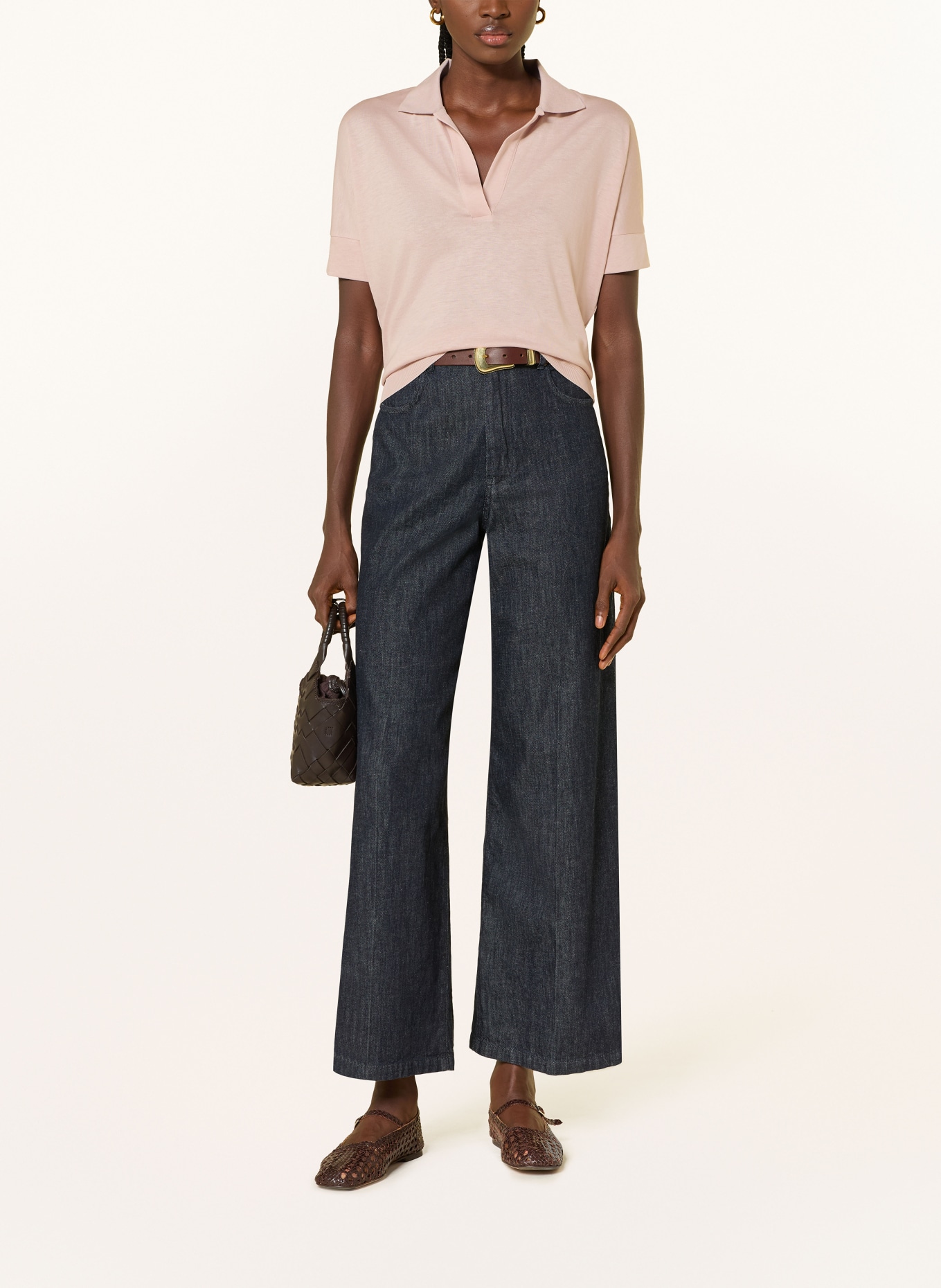 HERNO Dzianinowa koszulka: BLADORÓŻOWY