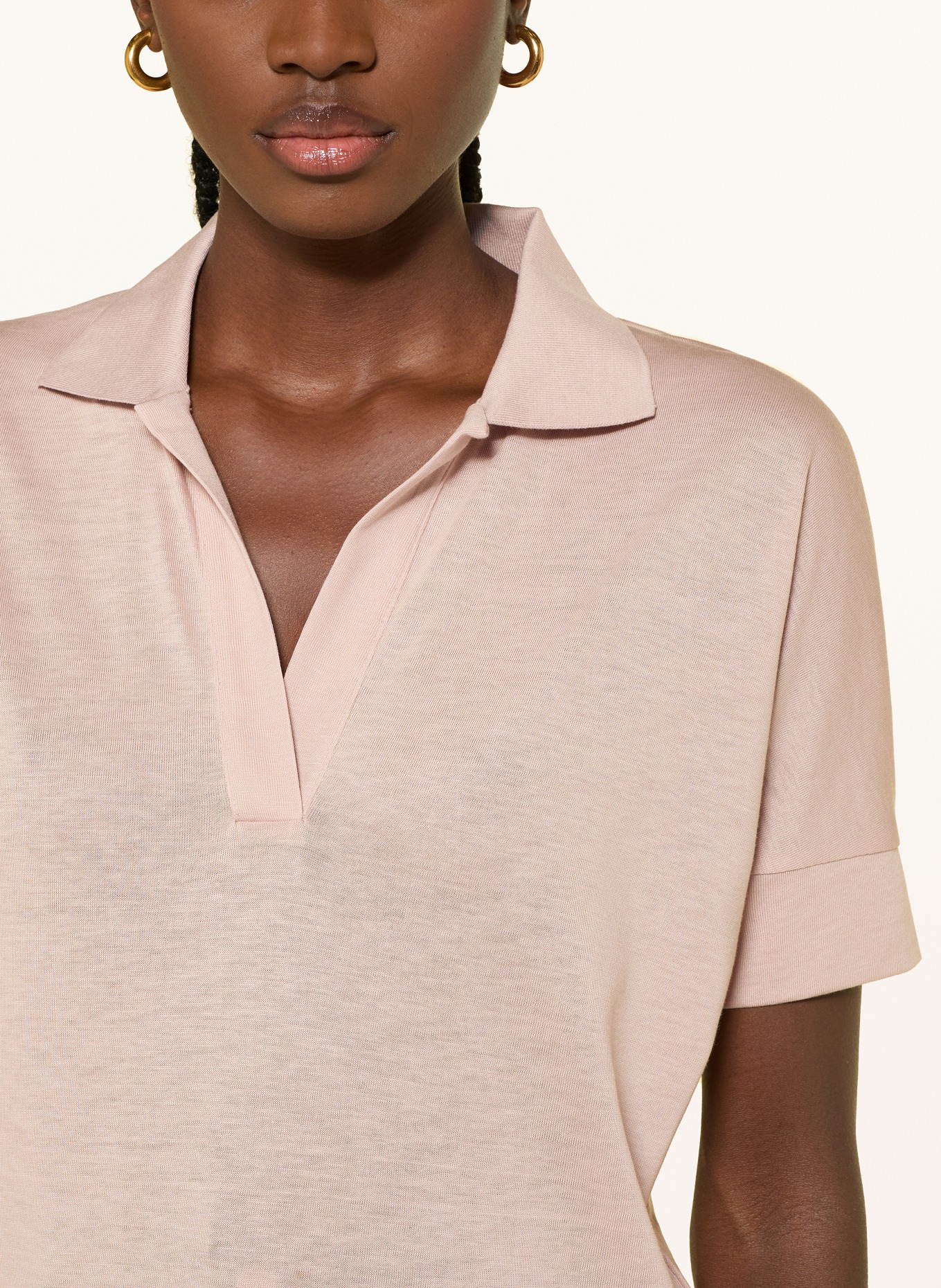 HERNO Dzianinowa koszulka: BLADORÓŻOWY