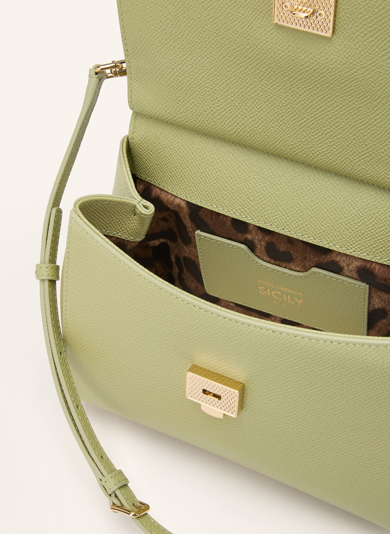 DOLCE & GABBANA Sac à main SICILY MEDIUM: VERT CLAIR