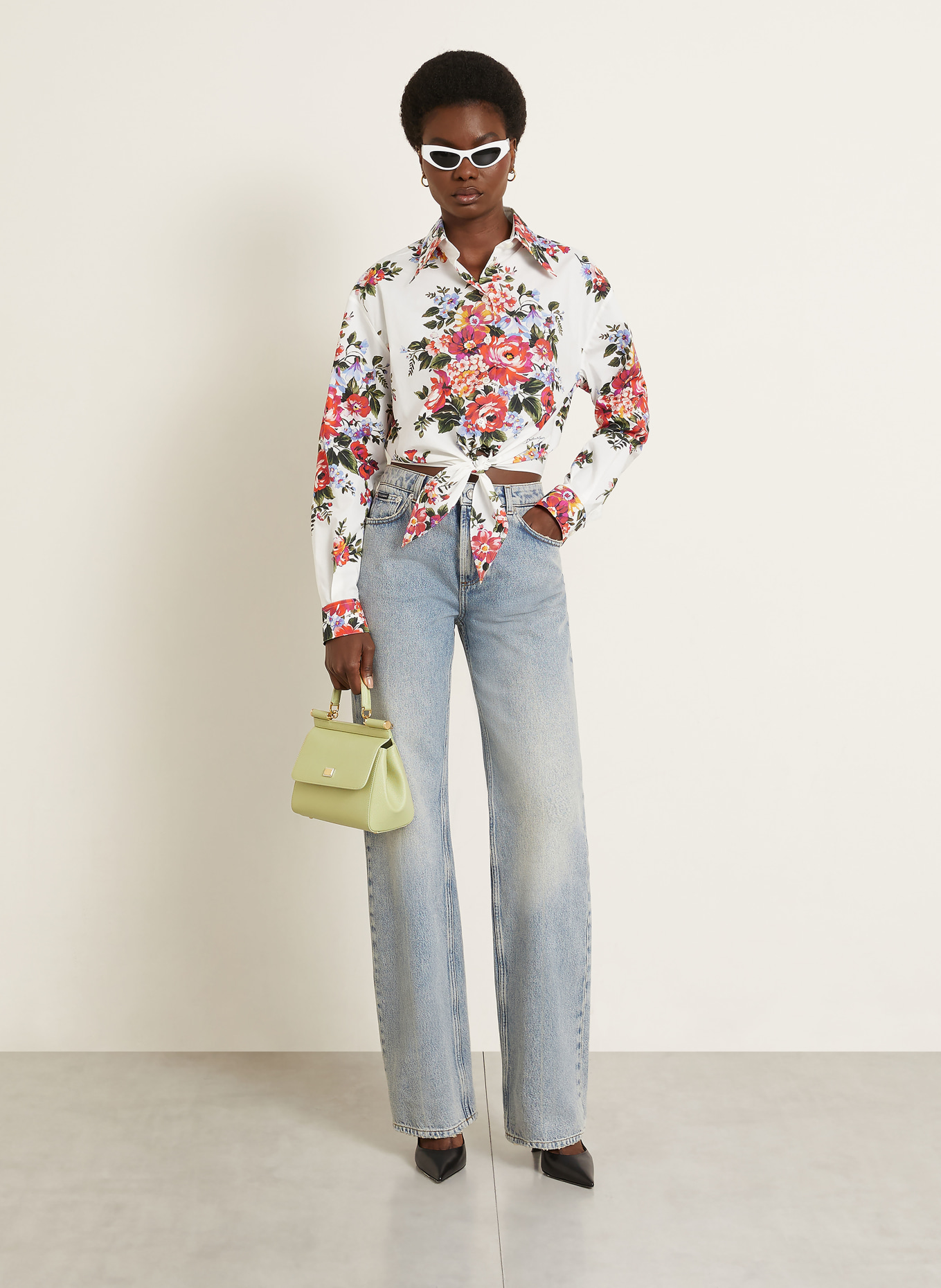 DOLCE & GABBANA Handtas SICILY MEDIUM: LICHTGROEN