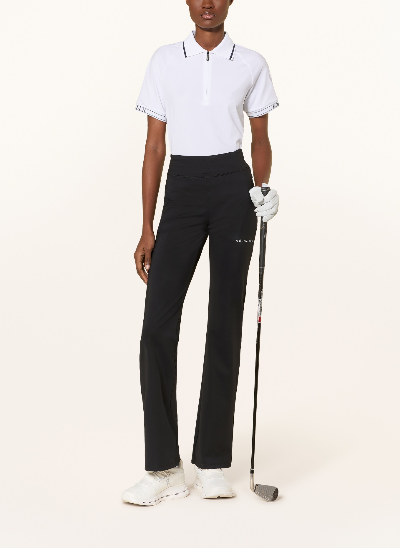 RÖHNISCH Golfhose: SCHWARZ