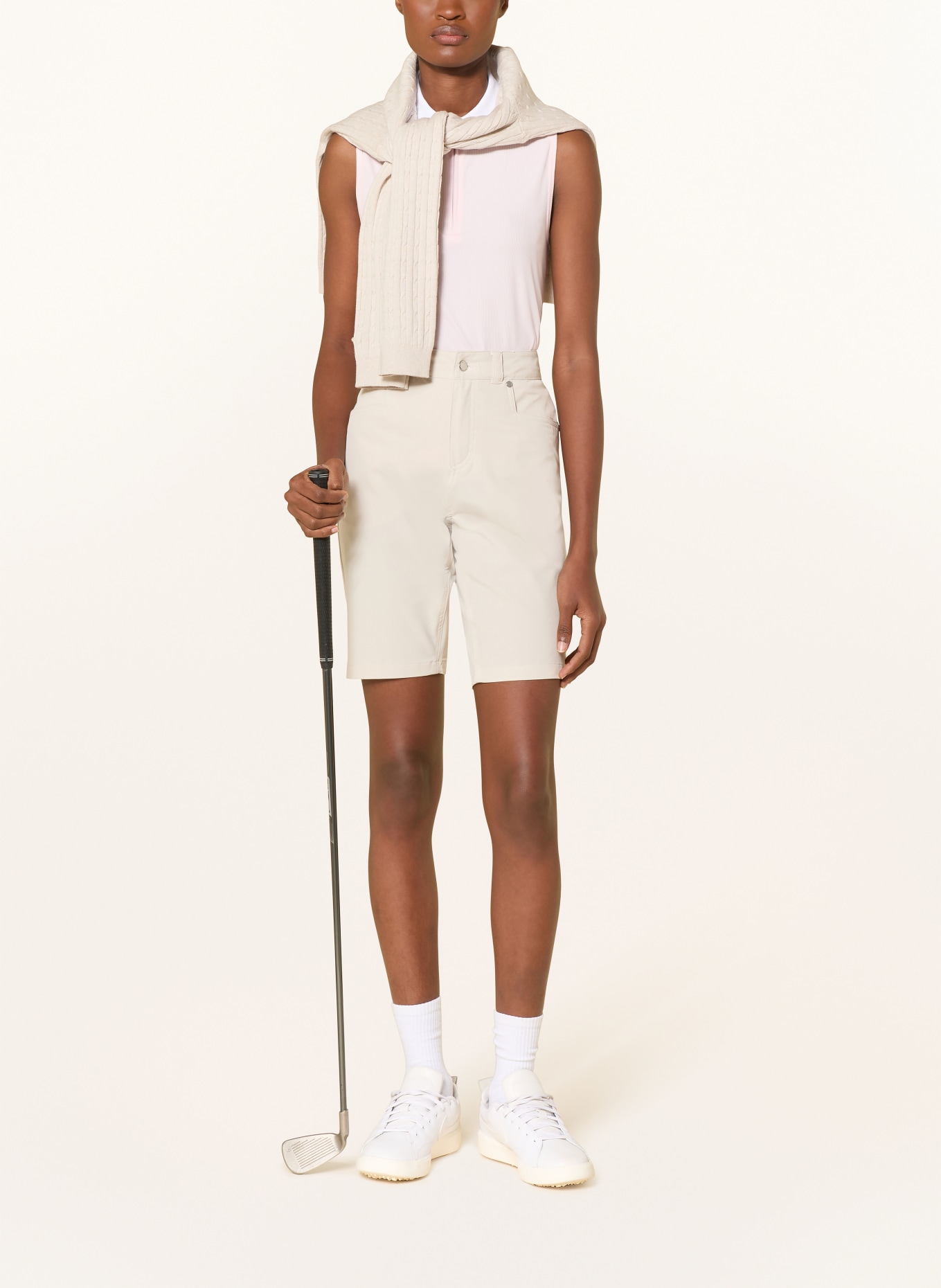 RÖHNISCH 3/4 golf pants CHIE: BEIGE