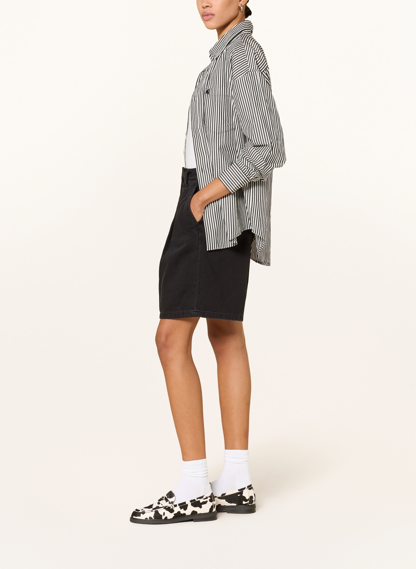 carhartt WIP Jeansshort W' ALTA: 8906 Black Stone Washed