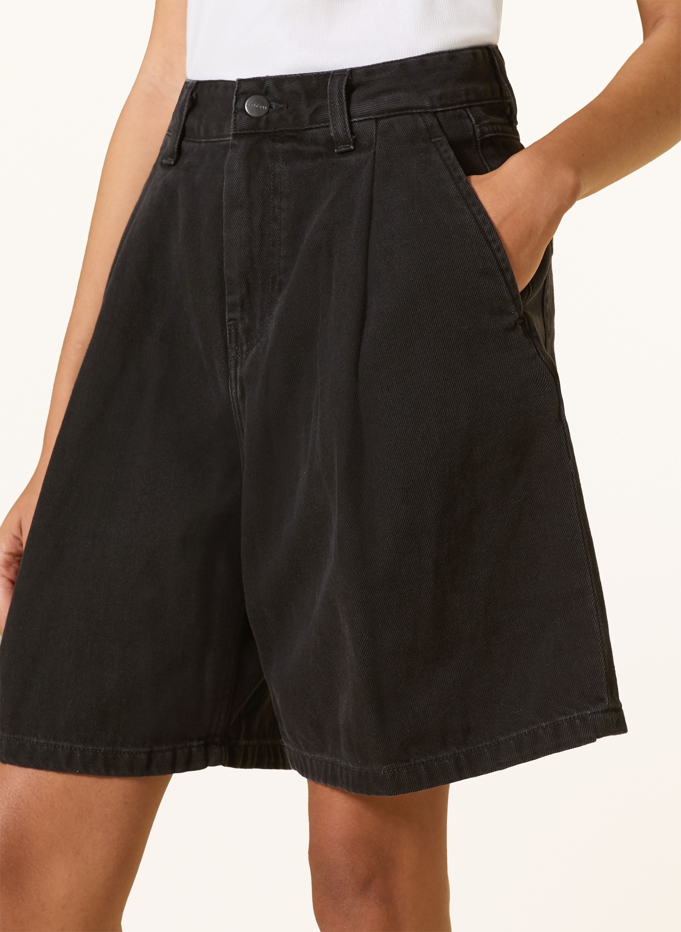 carhartt WIP Jeansshort W' ALTA: 8906 Black Stone Washed