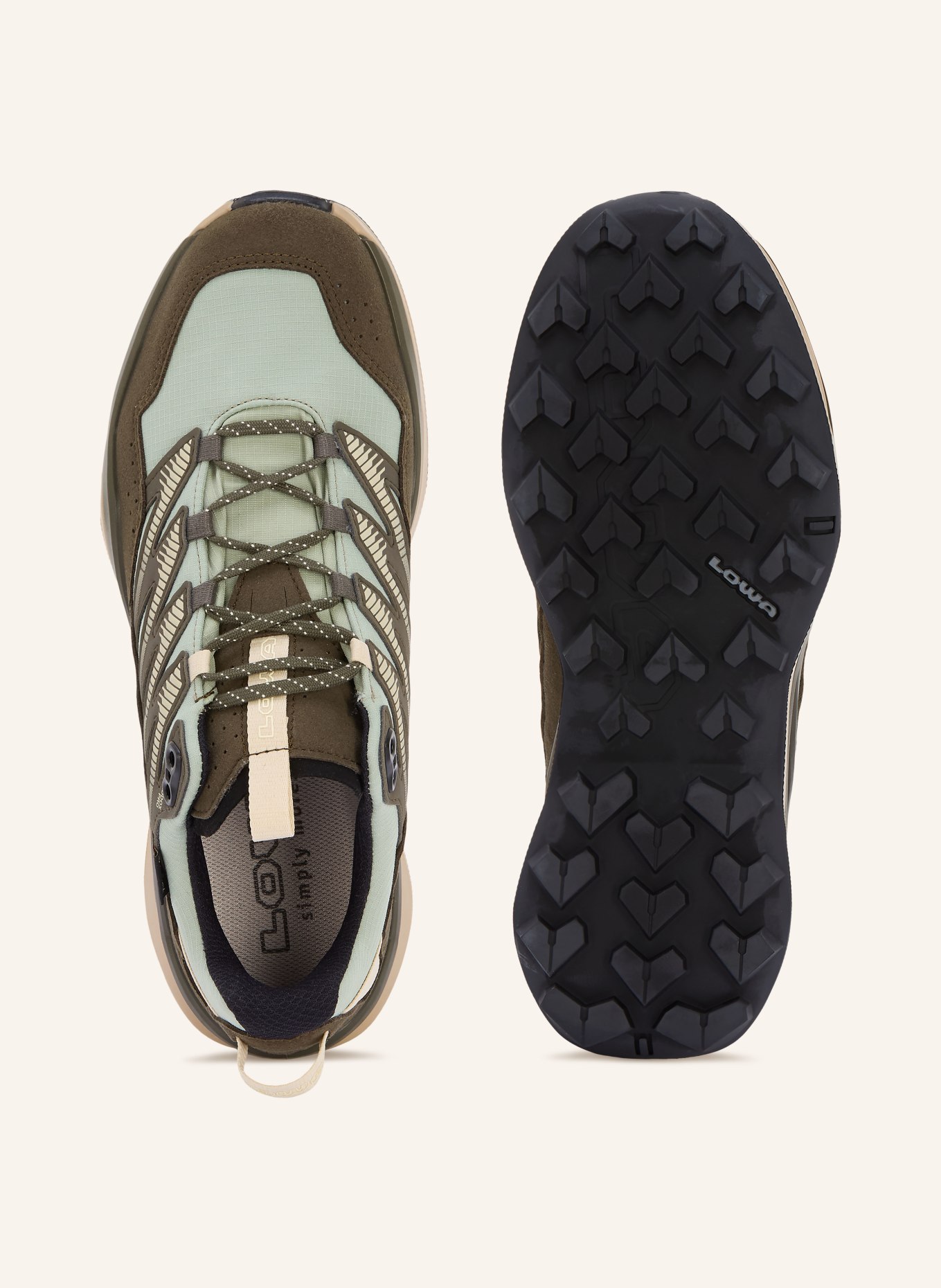 LOWA Wanderschuhe MADDOX PRO GTX LO: MINT / KHAKI