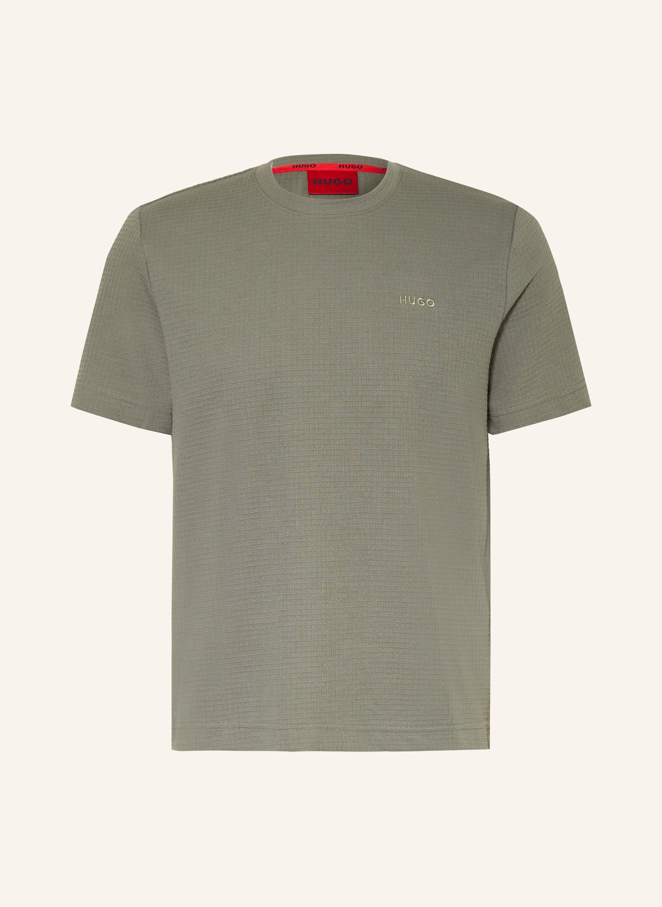 HUGO Schlafshirt AUSTIN: KHAKI