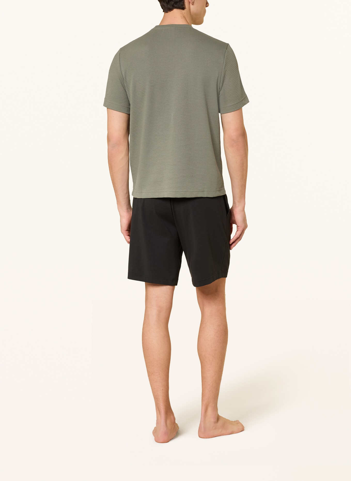 HUGO Schlafshirt AUSTIN: KHAKI