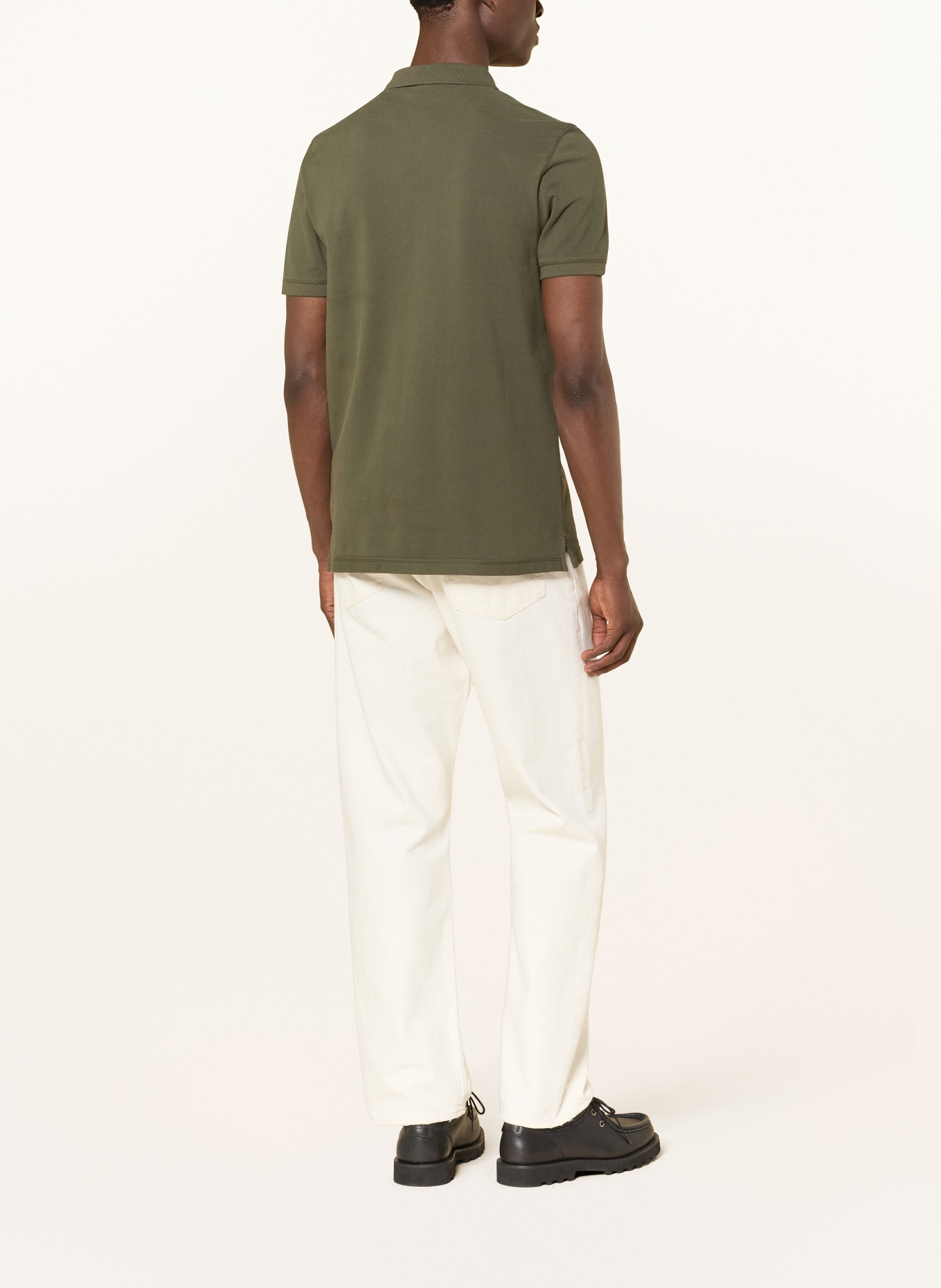 ALLSAINTS Piqué polo shirt REFORM Slim Fit: OLIVE