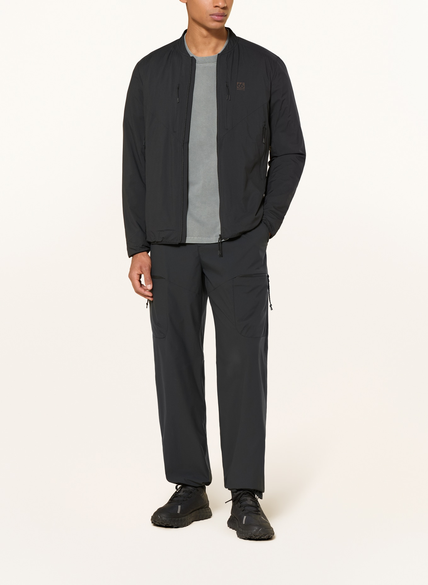 66°NORTH Lichtgewicht jas LJOSUFJOLL: ZWART