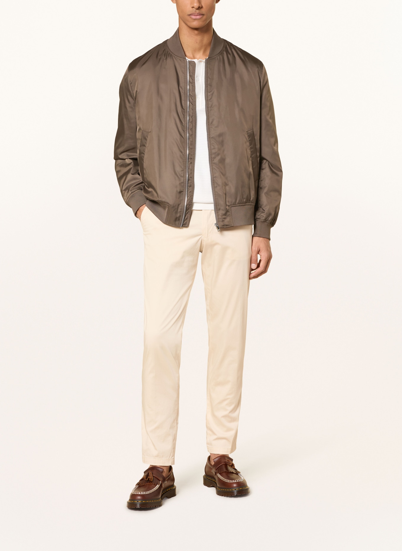 DRYKORN Pantalon chino AJEND coupe extra slim: CRÈME