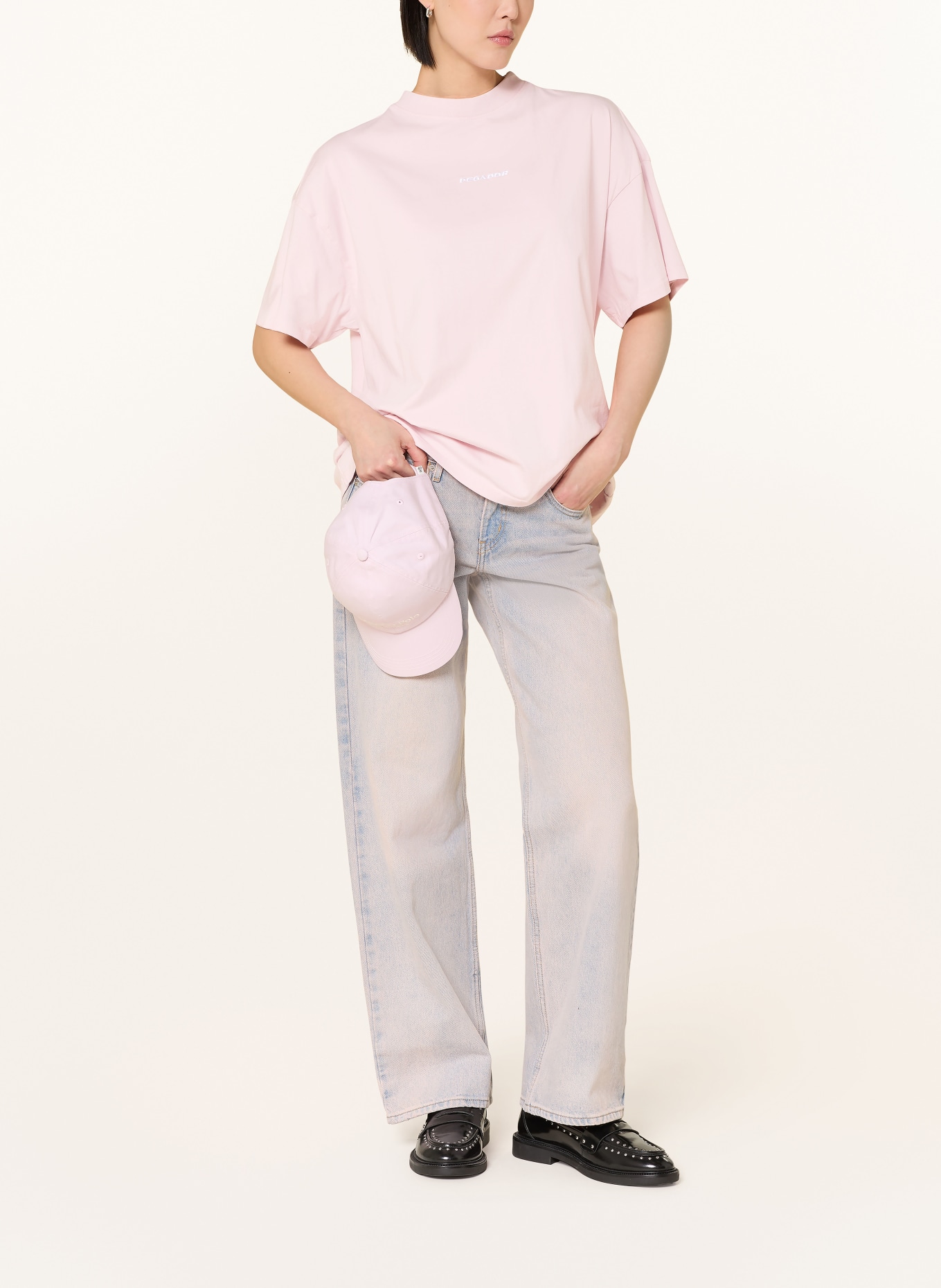 PEGADOR T-shirt oversize BRACY: ROSE CLAIR