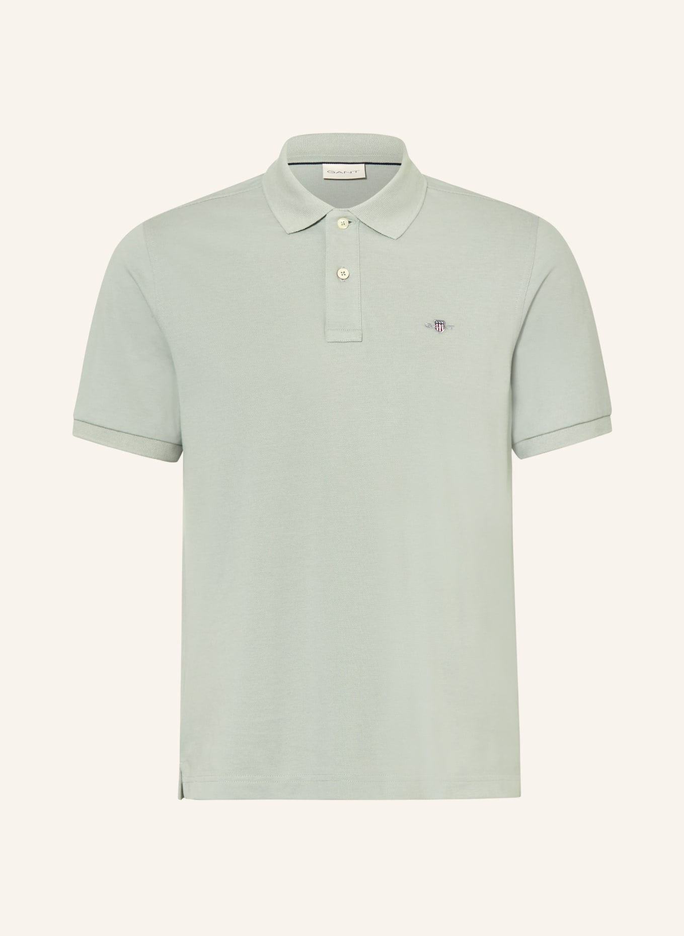 GANT Piqué-Poloshirt: HELLGRÜN
