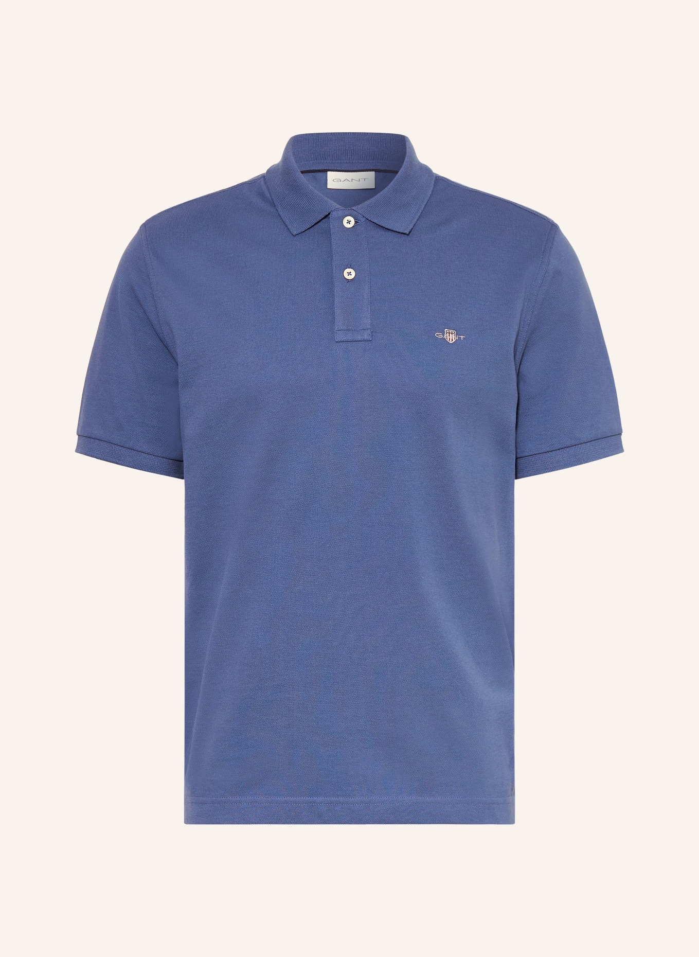 GANT Piqué-Poloshirt: BLAU