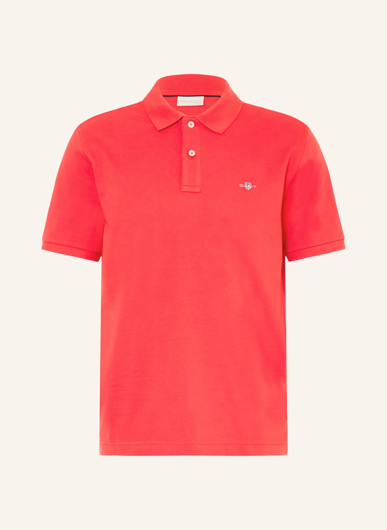 GANT Piqué-Poloshirt: ROT