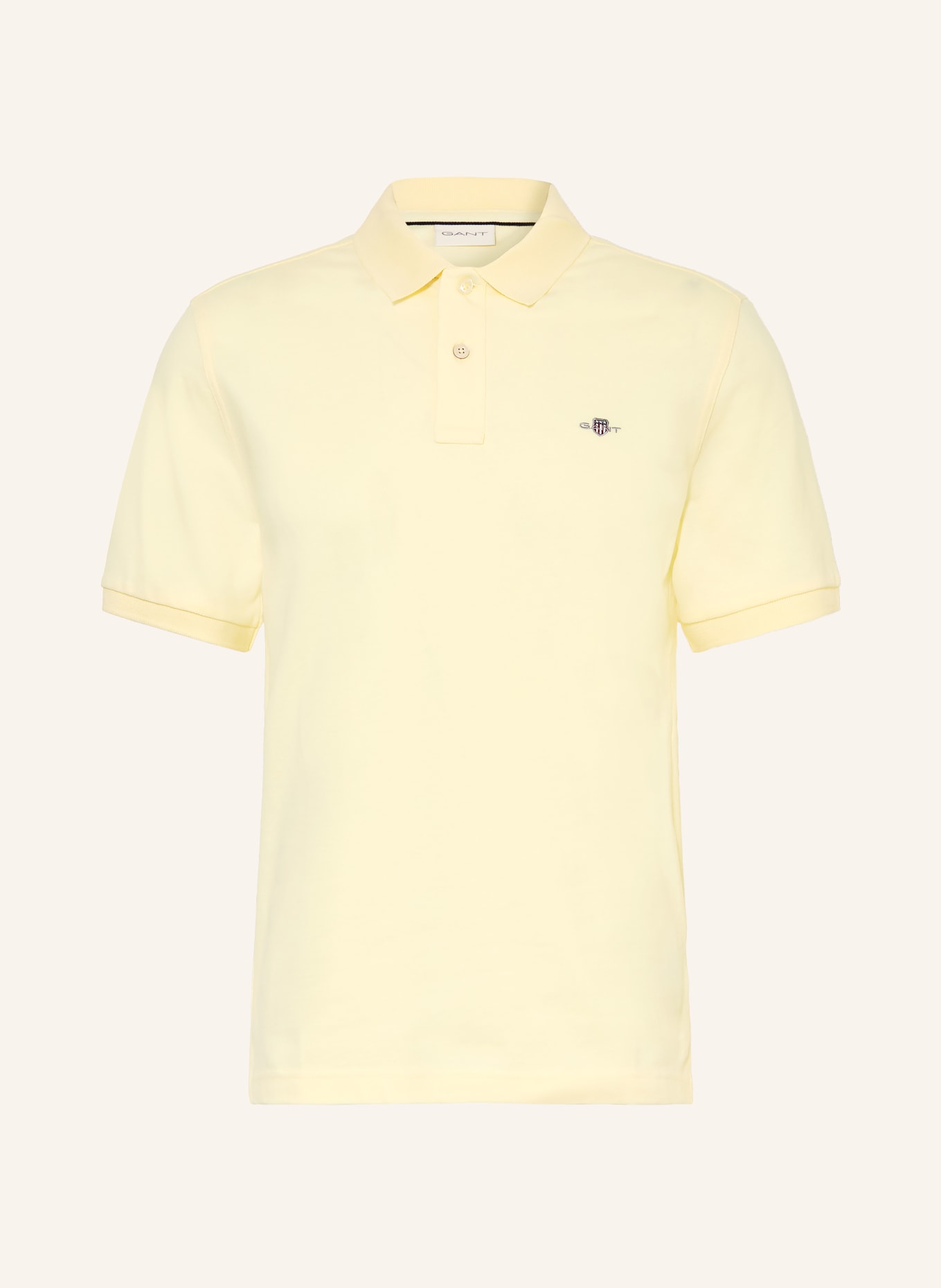 GANT Piqué-Poloshirt: HELLGELB