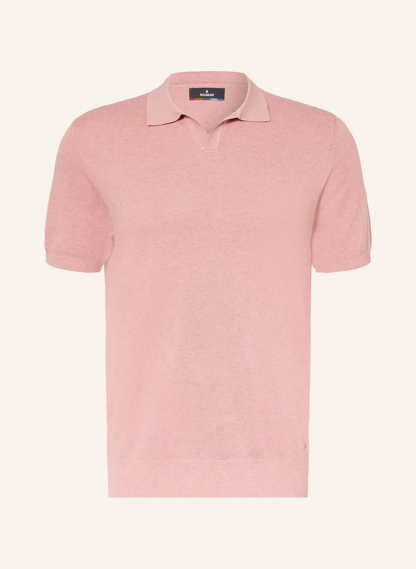RAGMAN Strick-Poloshirt: ALTROSA