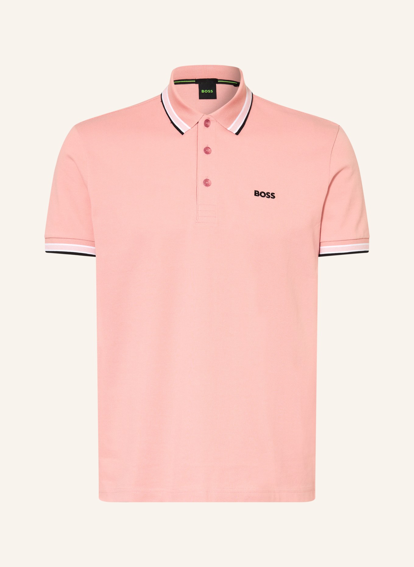 BOSS Piqué poloshirt PADDY CURVED Regular Fit: ROZE