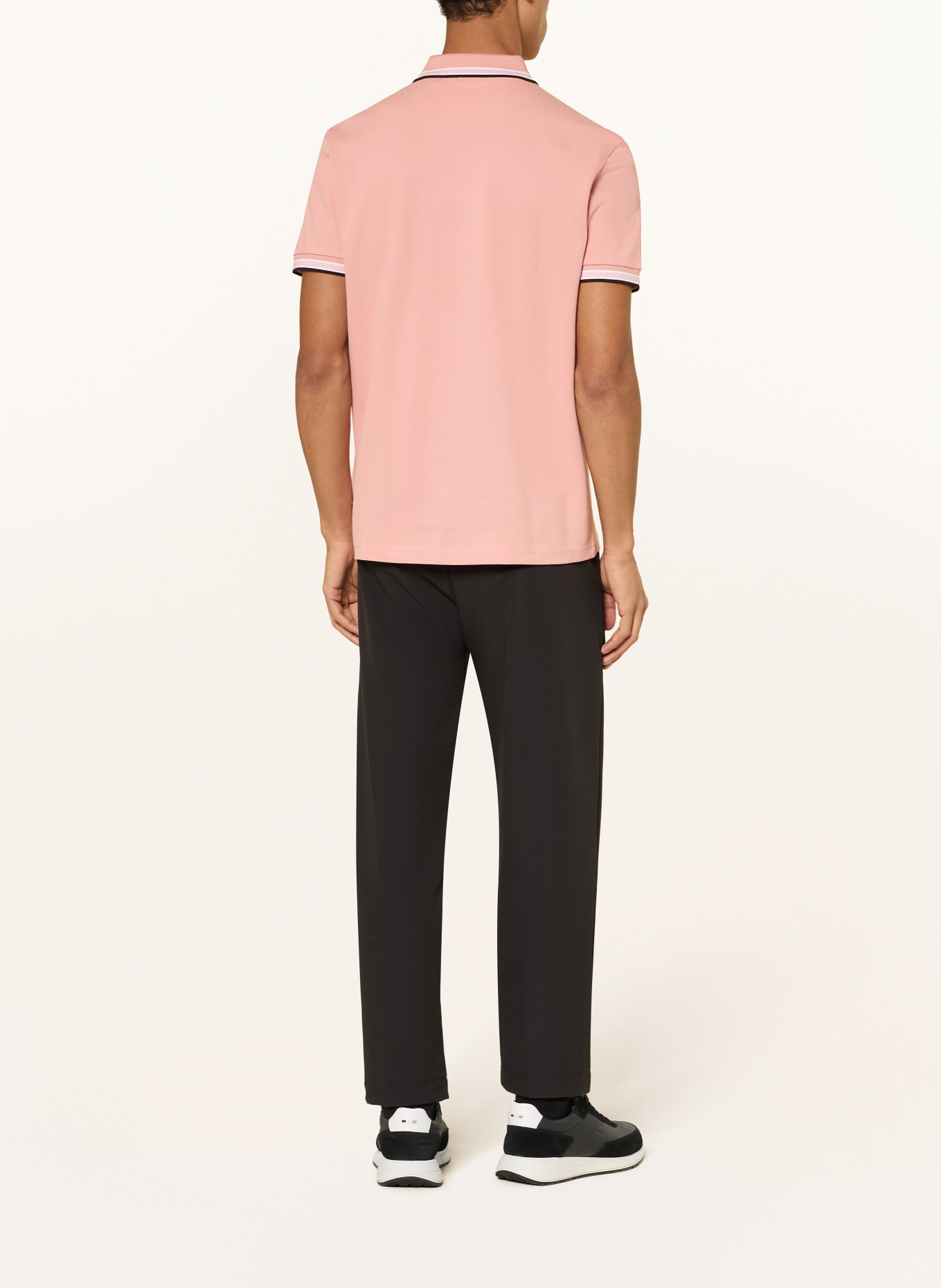 BOSS Piqué poloshirt PADDY CURVED Regular Fit: ROZE