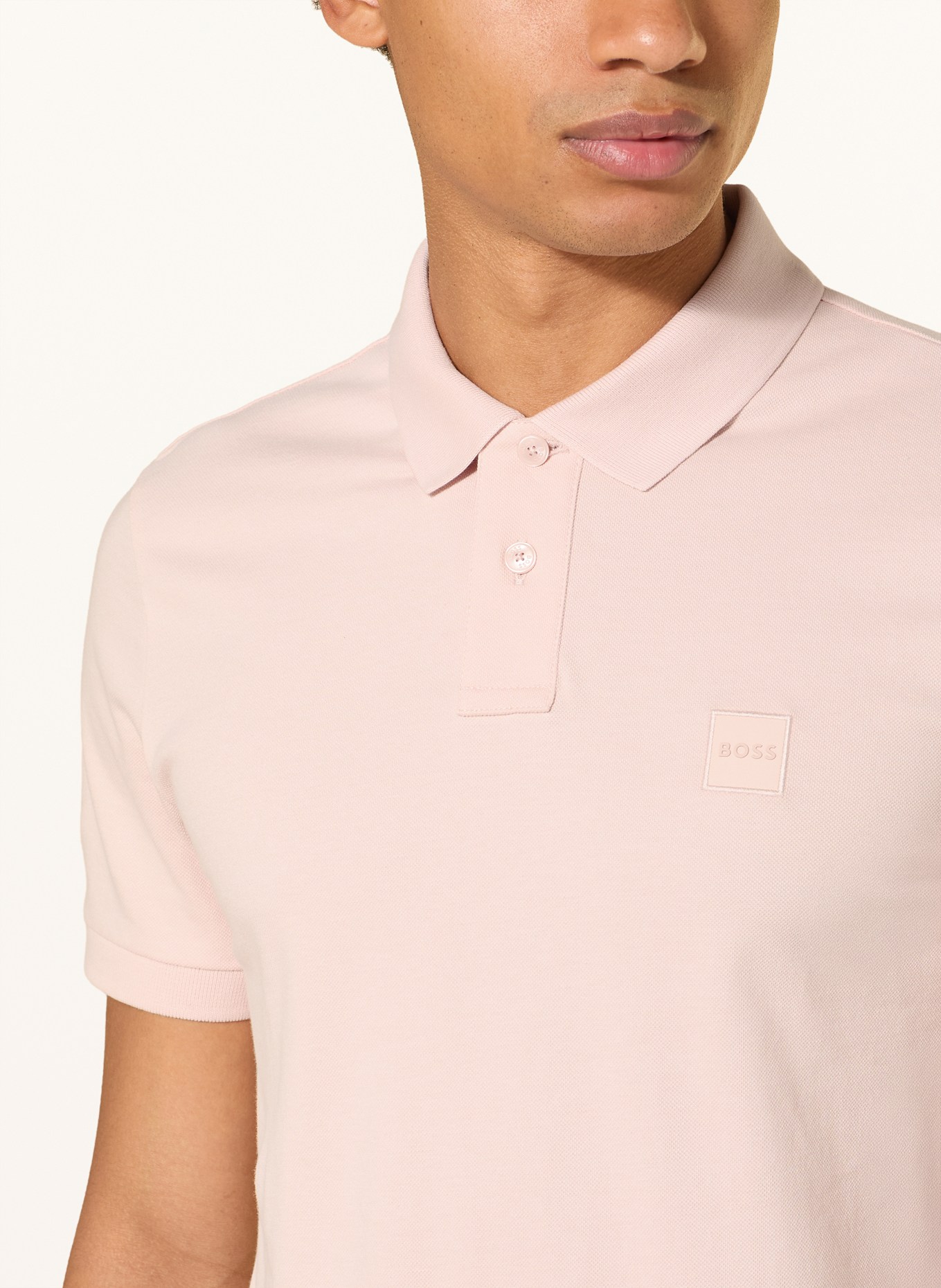 BOSS Jersey poloshirt PASSENGER: ROSÉ