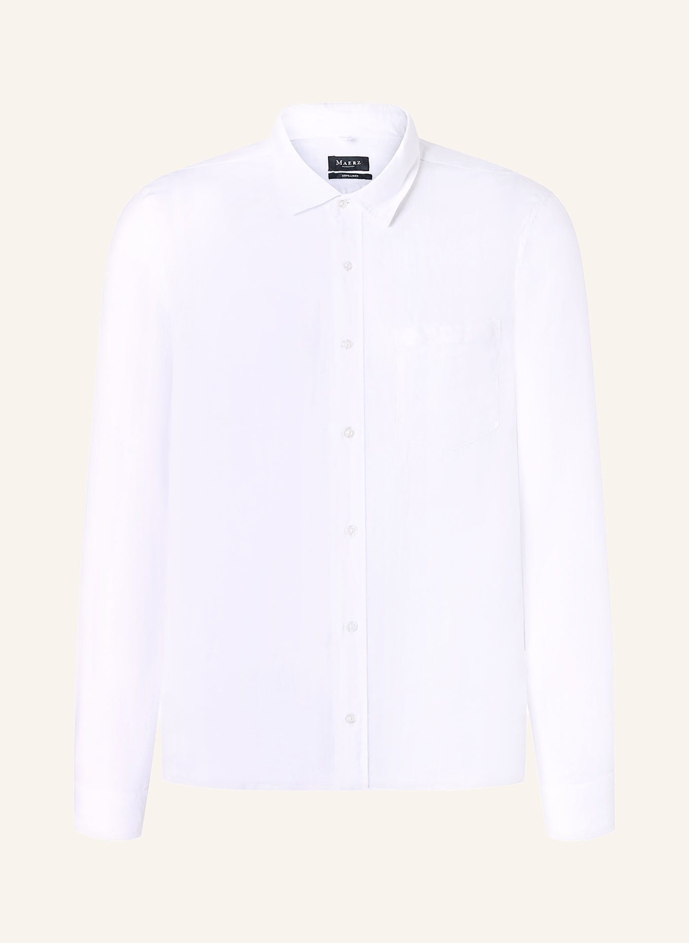 MAERZ MUENCHEN Chemise en lin Comfort Fit: BLANC