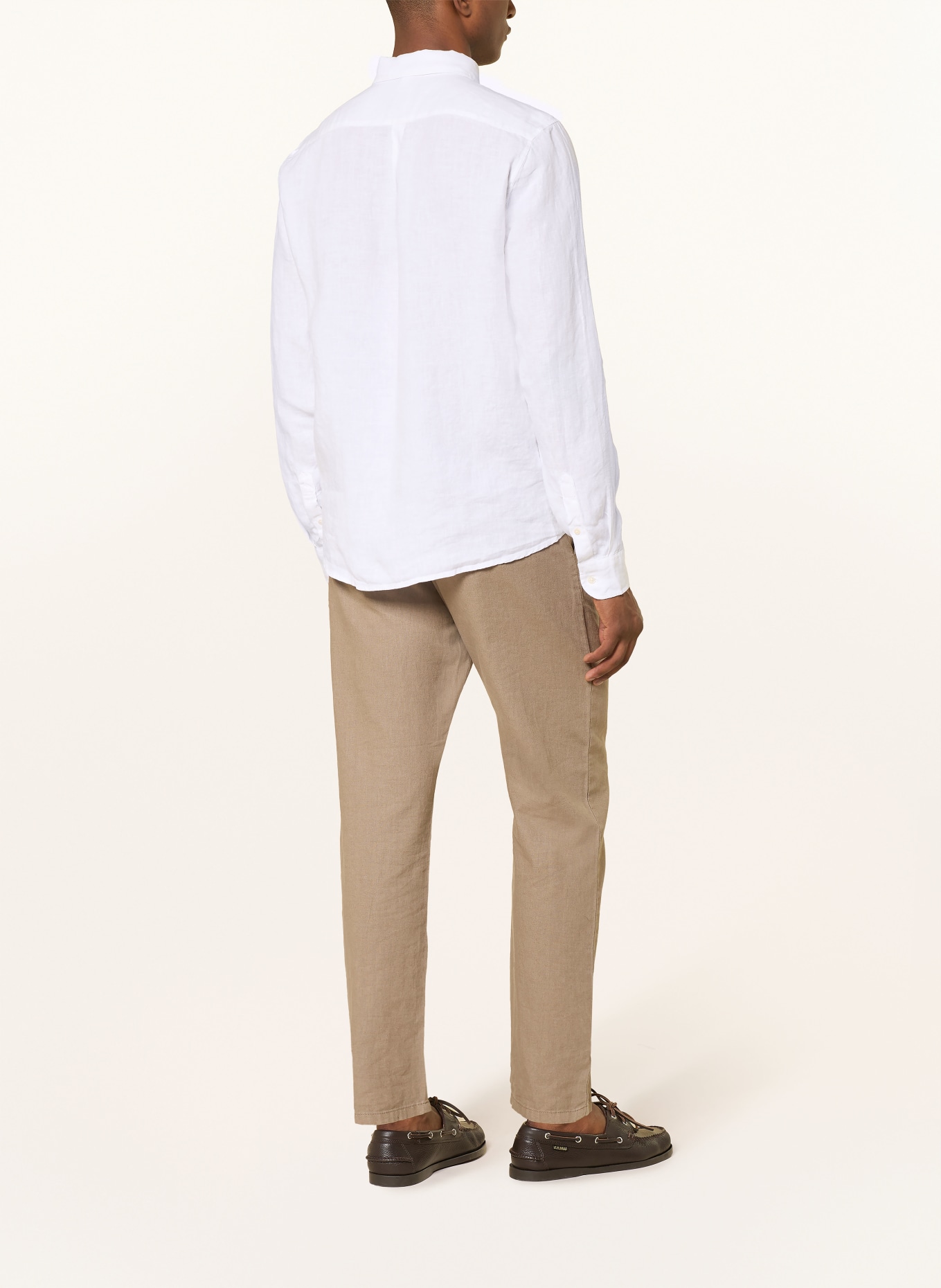 MAERZ MUENCHEN Chemise en lin Comfort Fit: BLANC