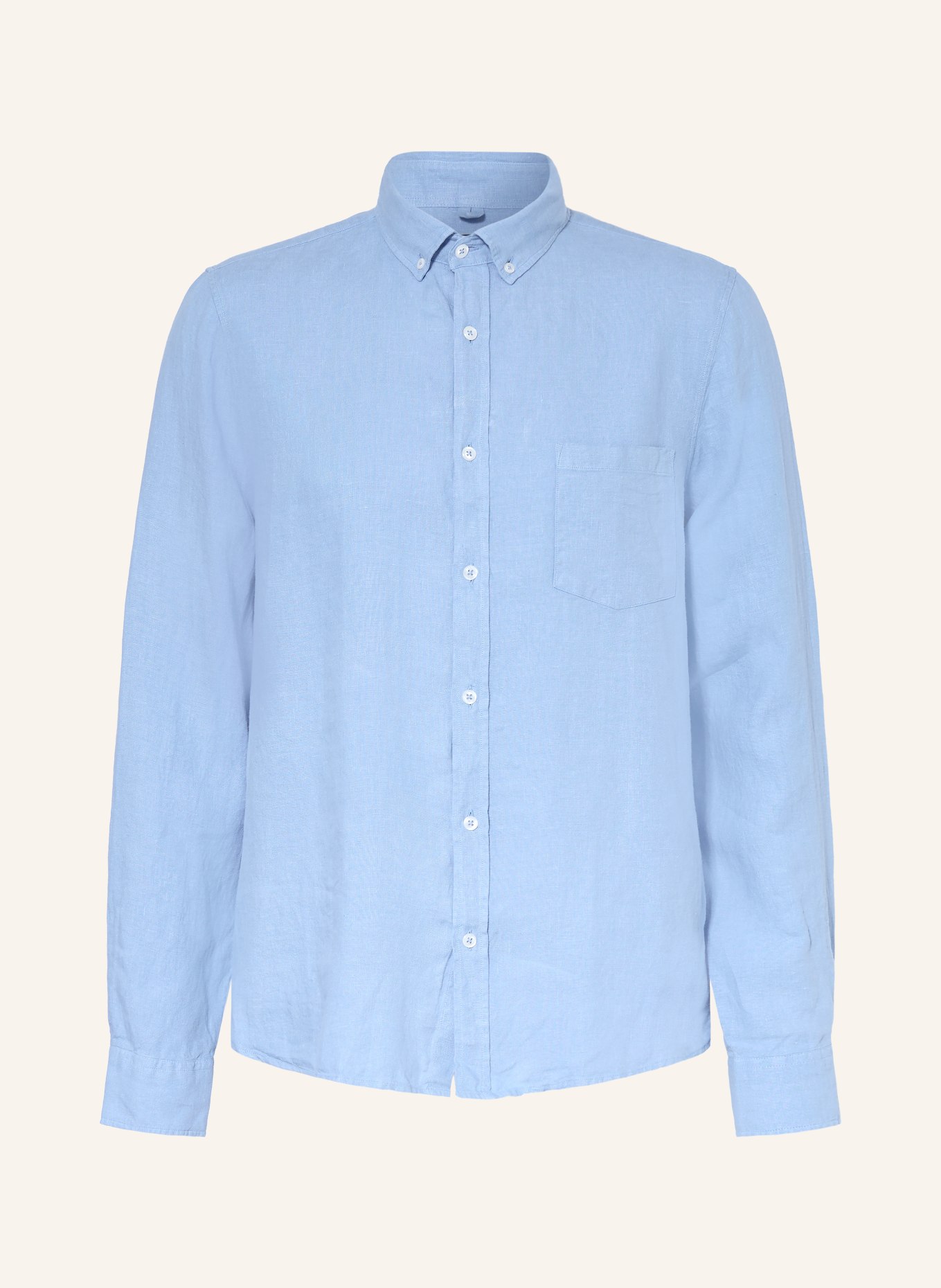 MAERZ MUENCHEN Leinenhemd Comfort Fit: HELLBLAU