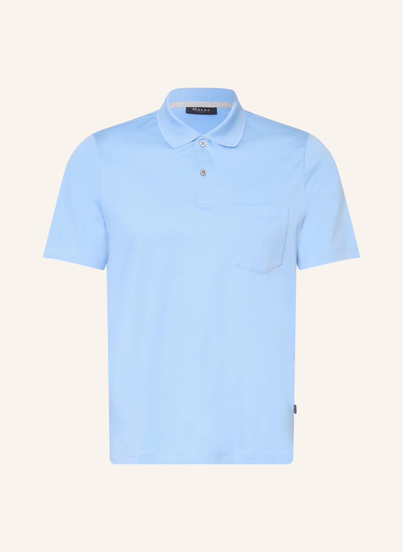 MAERZ MUENCHEN Jersey poloshirt: LICHTBLAUW