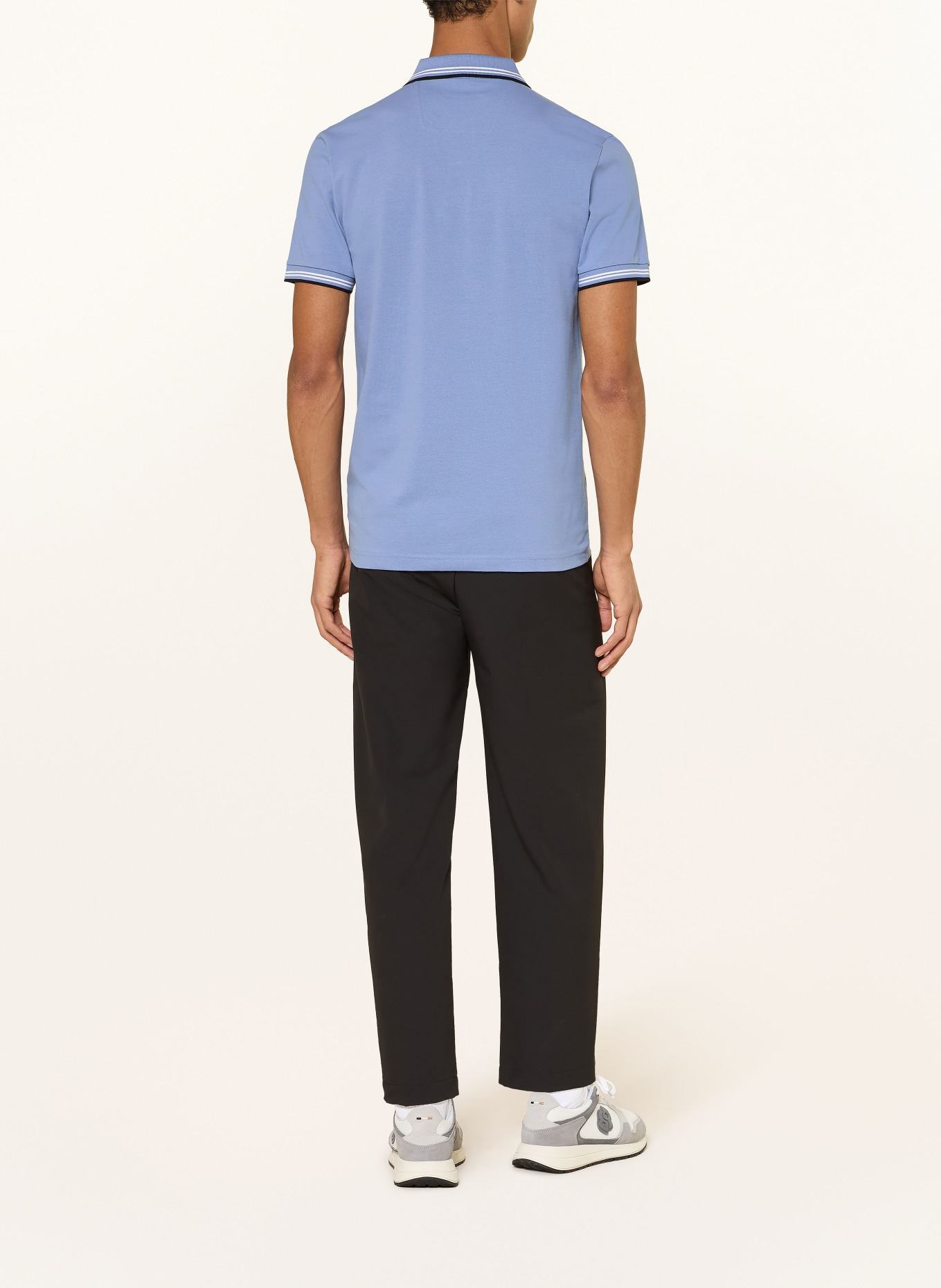 BOSS Piqué poloshirt PAUL Slim Fit: BLAUW