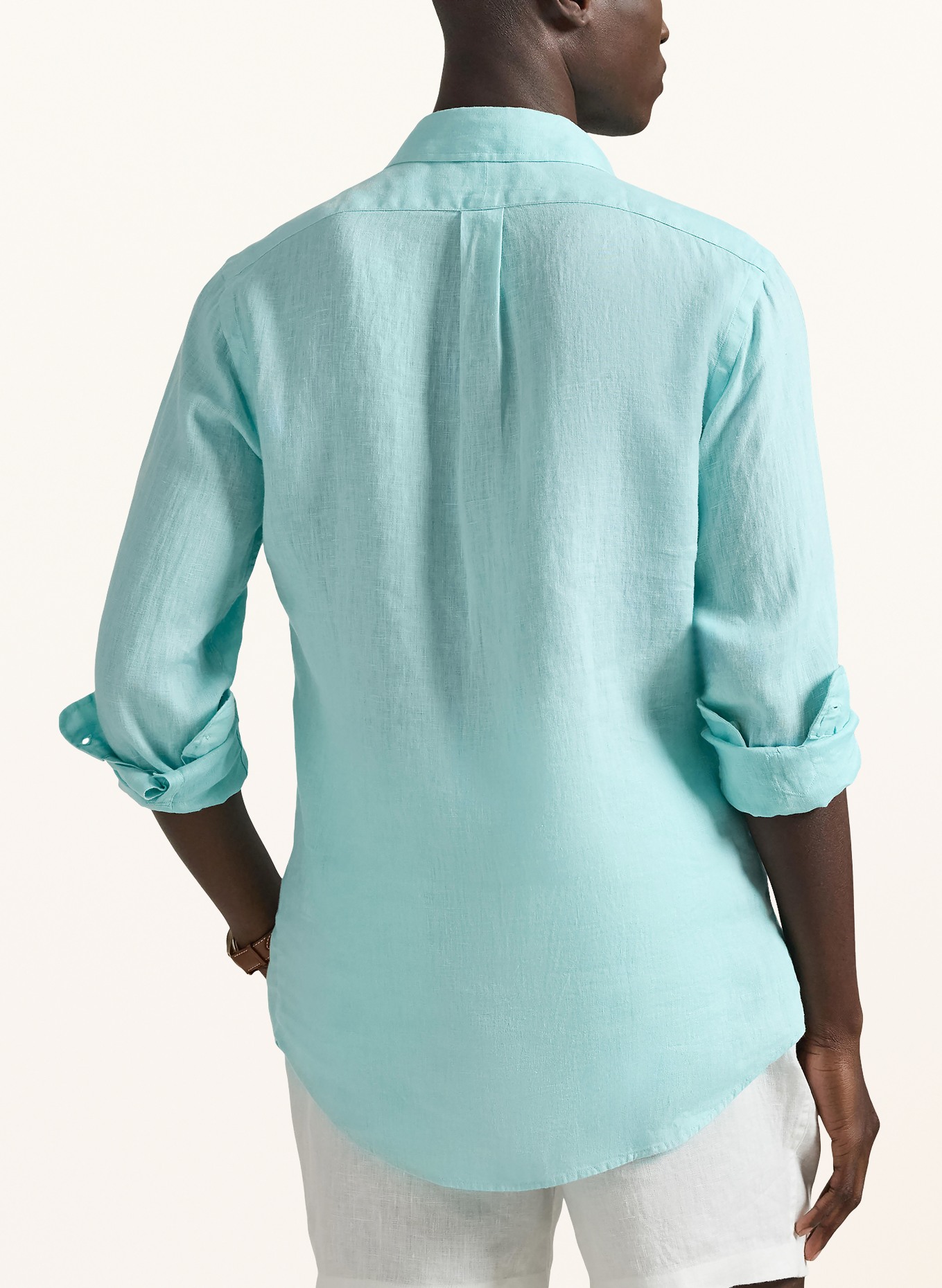 POLO RALPH LAUREN Leinenhemd Custom Fit: TÜRKIS