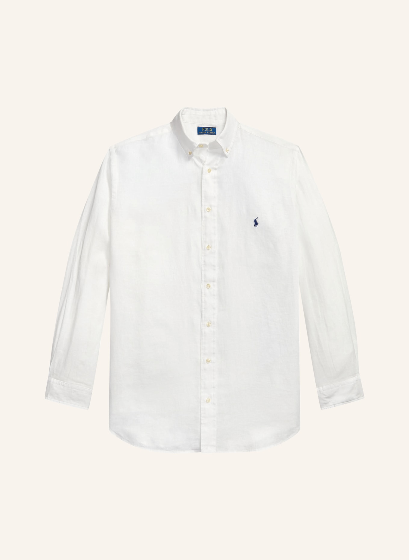 POLO RALPH LAUREN Big & Tall Leinenhemd Comfort Fit: WEISS