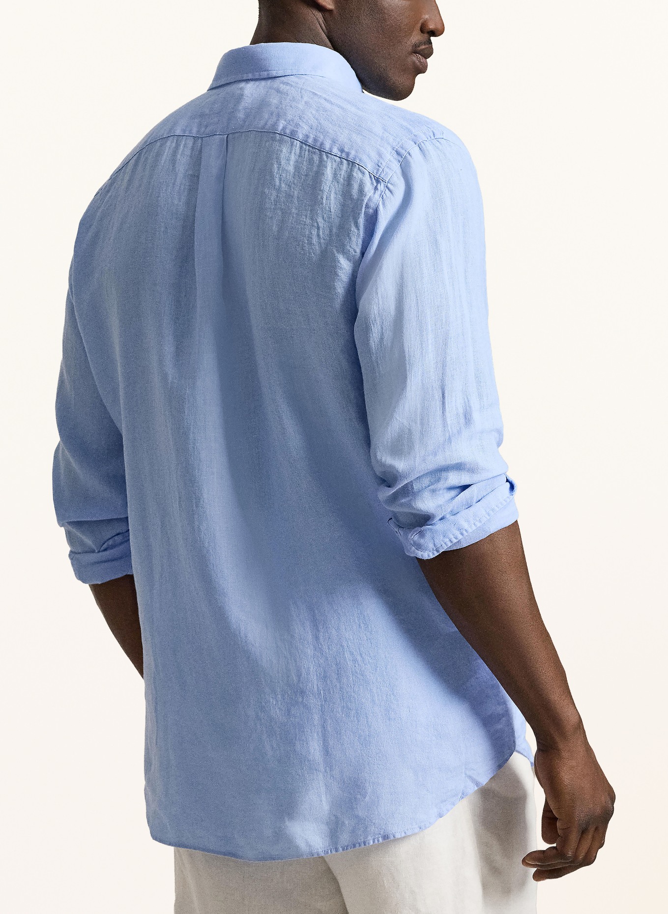 POLO RALPH LAUREN Big & Tall Linnen hemd Comfort Fit: LICHTBLAUW