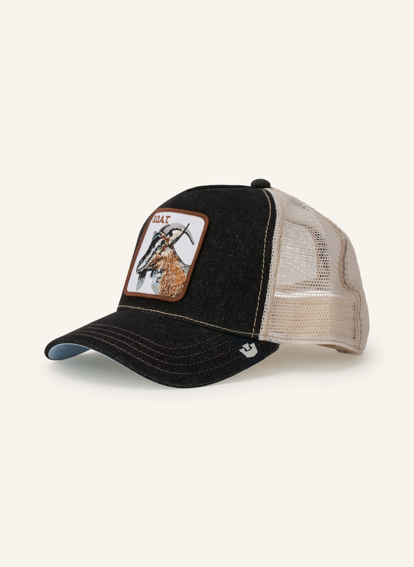 GOORIN BROS. Cap THE GOAT: ZWART / BRUIN / BEIGE