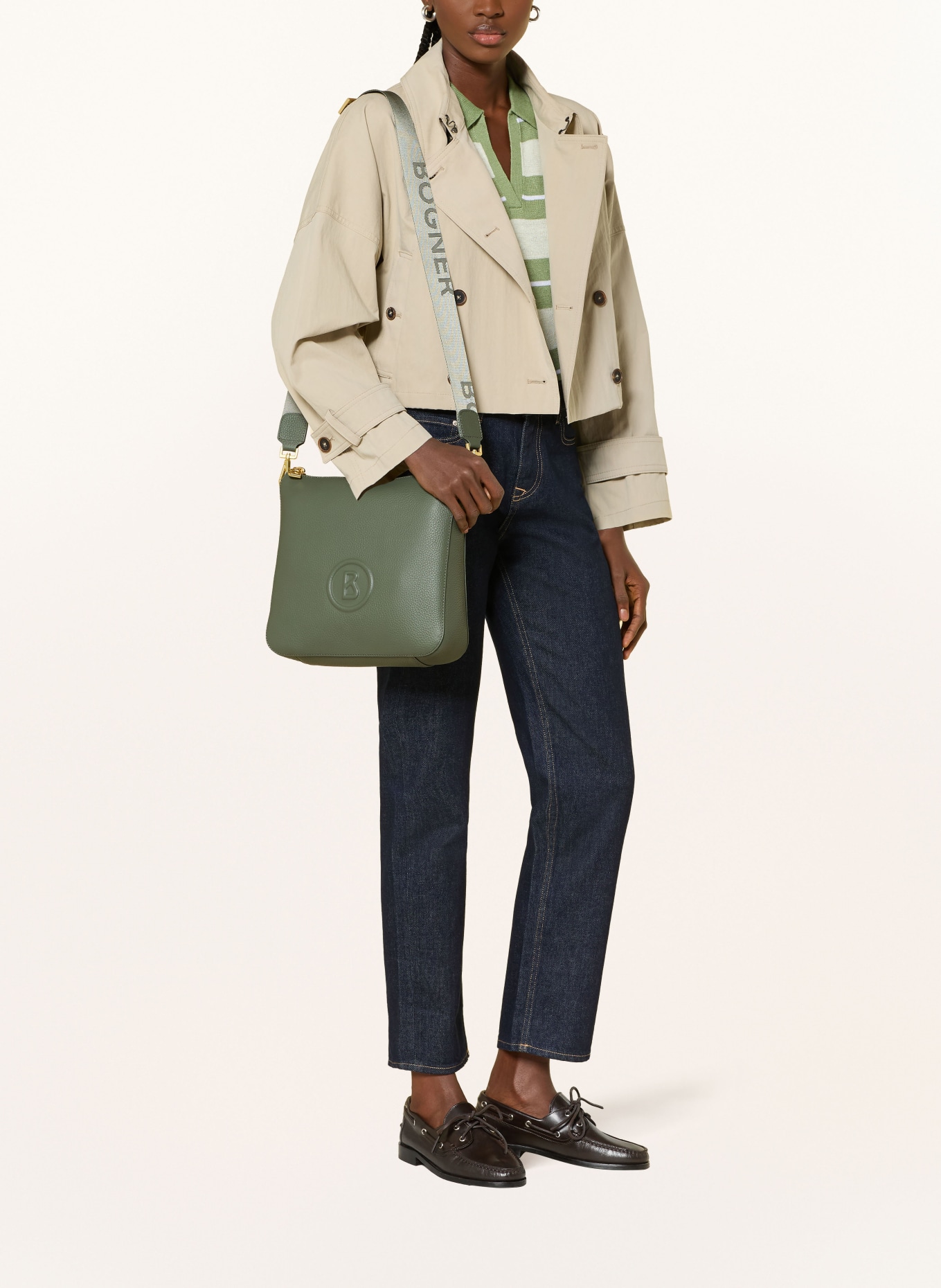 BOGNER Schoudertas BOZEN HEDWIG: KAKI / GOUD