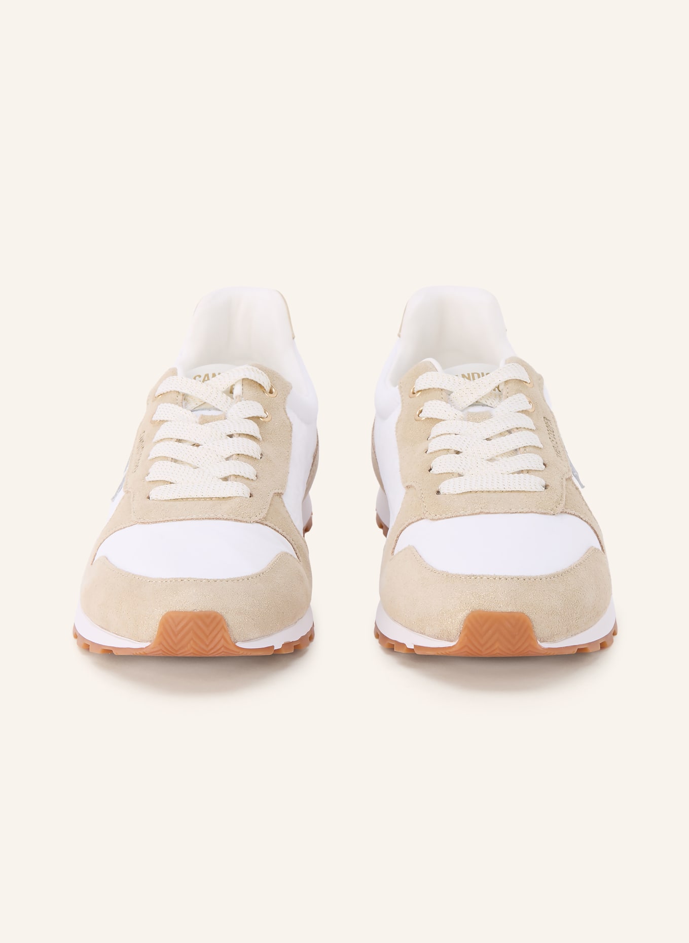 Candice Cooper Sneakersy PLUME 3: BÍLÁ / ZLATÁ / BÉŽOVÁ