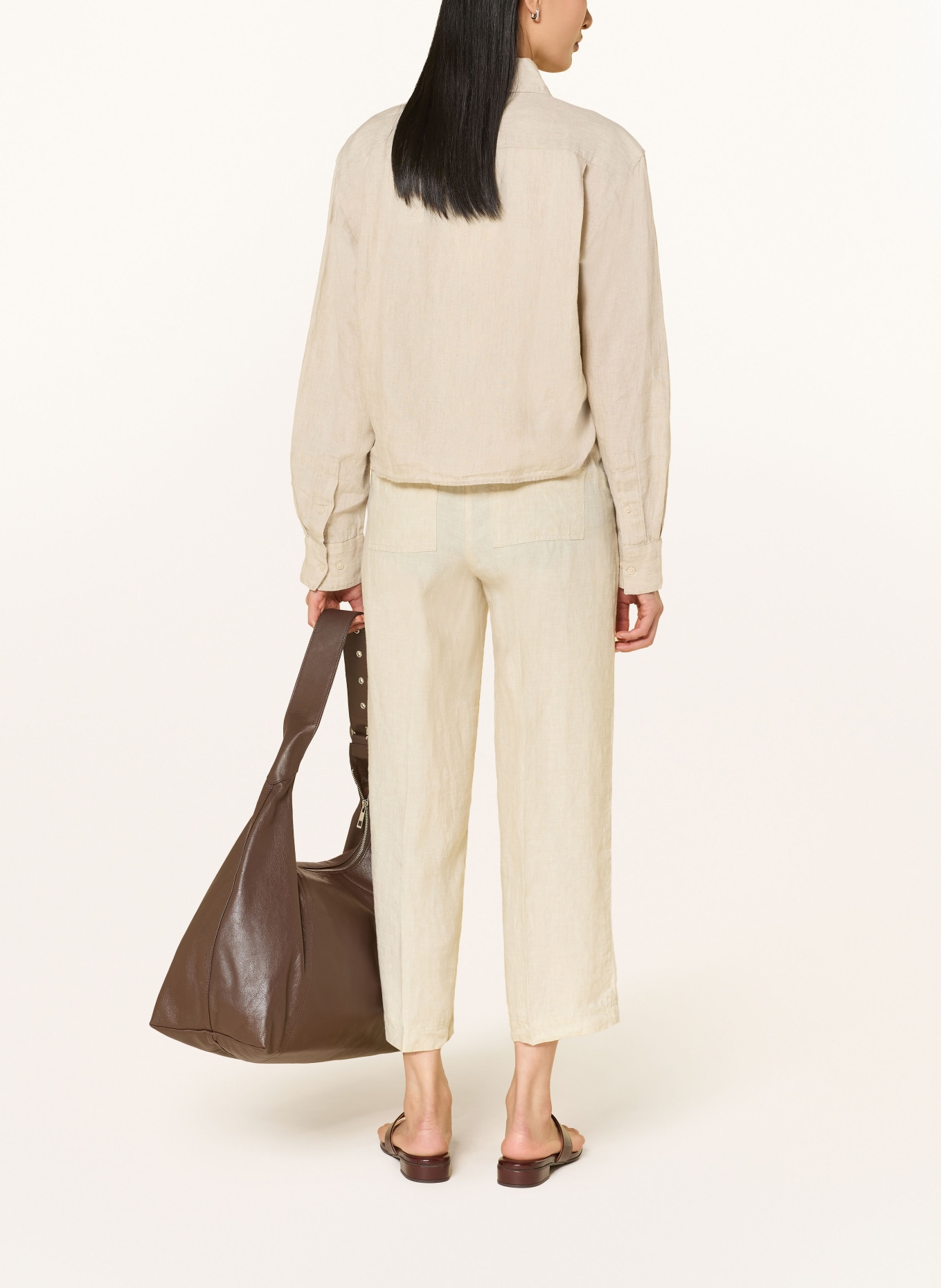 BRAX 7/8-Leinenhose MAINE: BEIGE