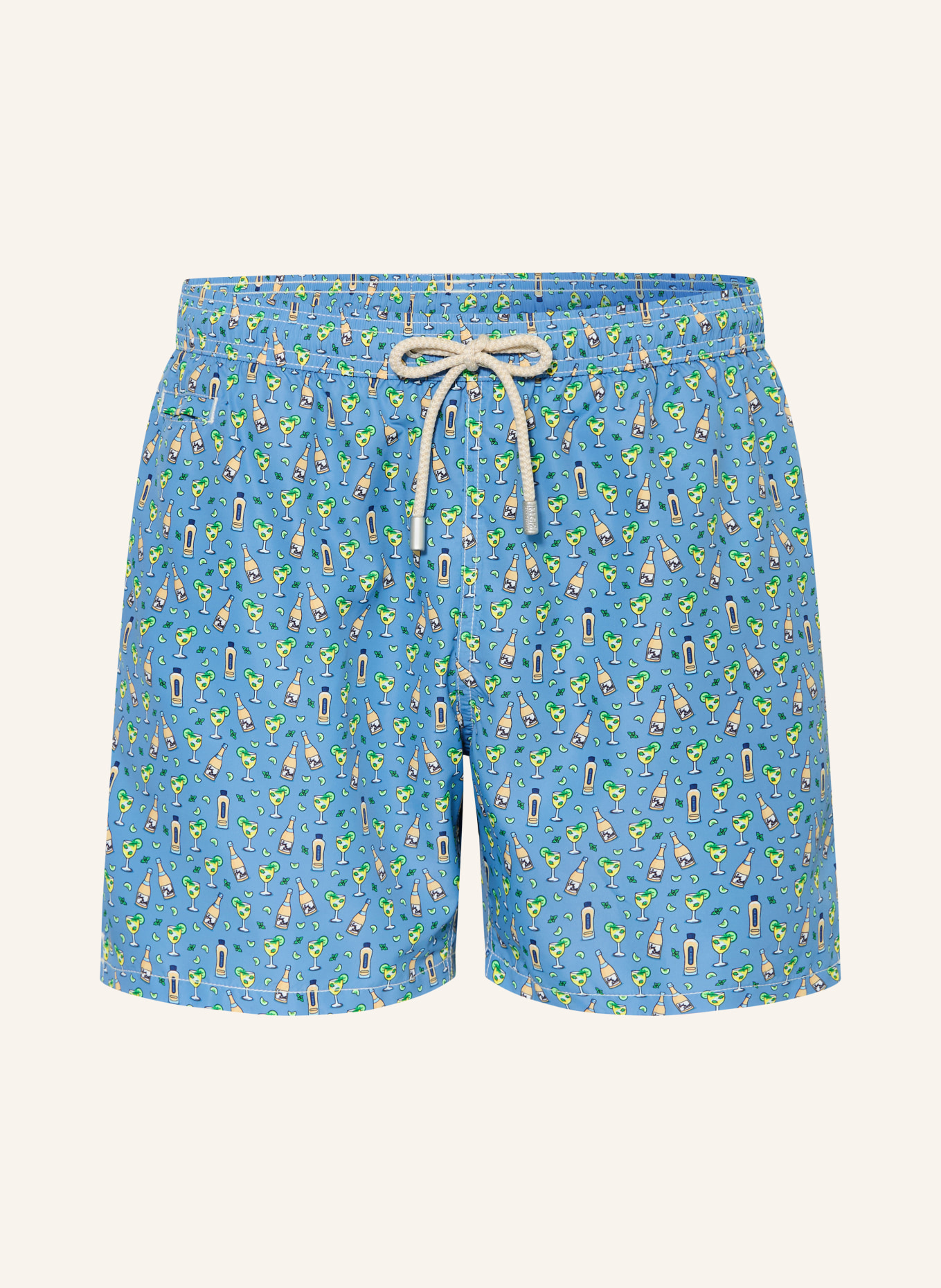 MC2 SAINT BARTH zwembroek: LICHTBLAUW / GEEL / LICHTGROEN