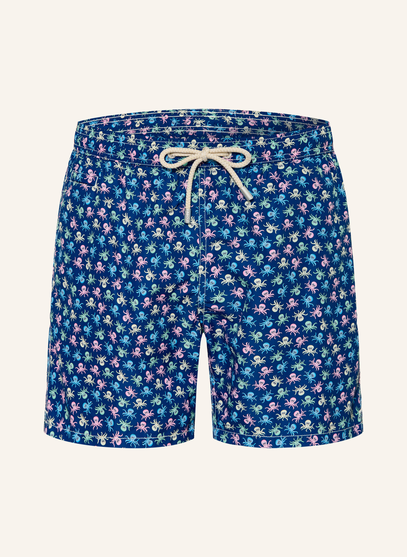 MC2 SAINT BARTH short de bain: BLEU / ROSE / VERT CLAIR