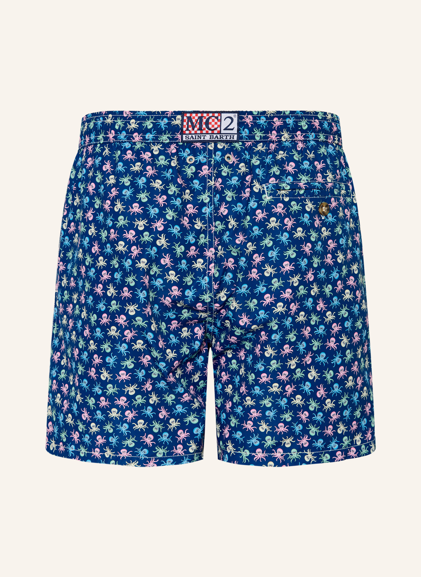 MC2 SAINT BARTH short de bain: BLEU / ROSE / VERT CLAIR