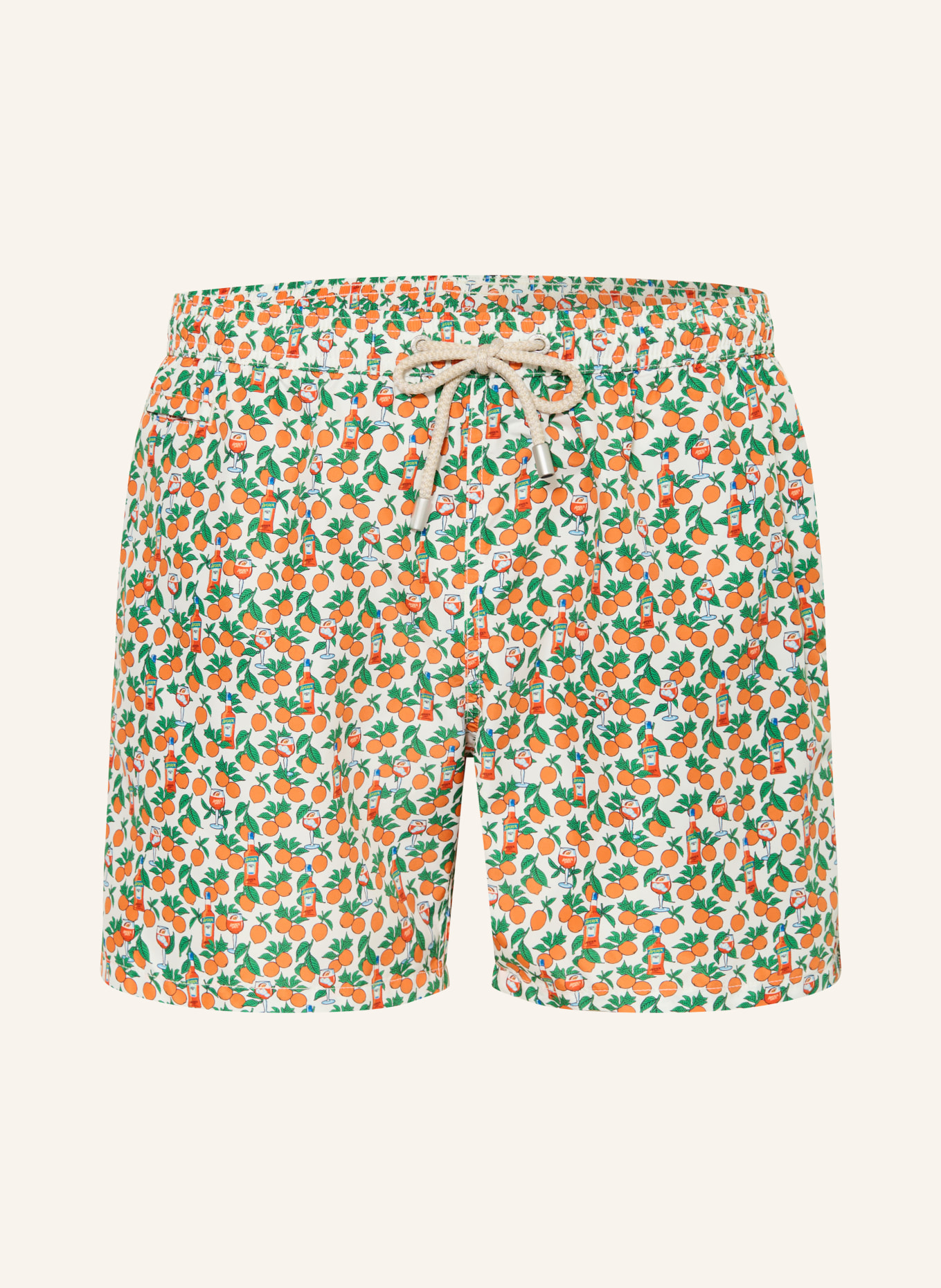 MC2 SAINT BARTH zwembroek: ORANJE / GROEN / WIT