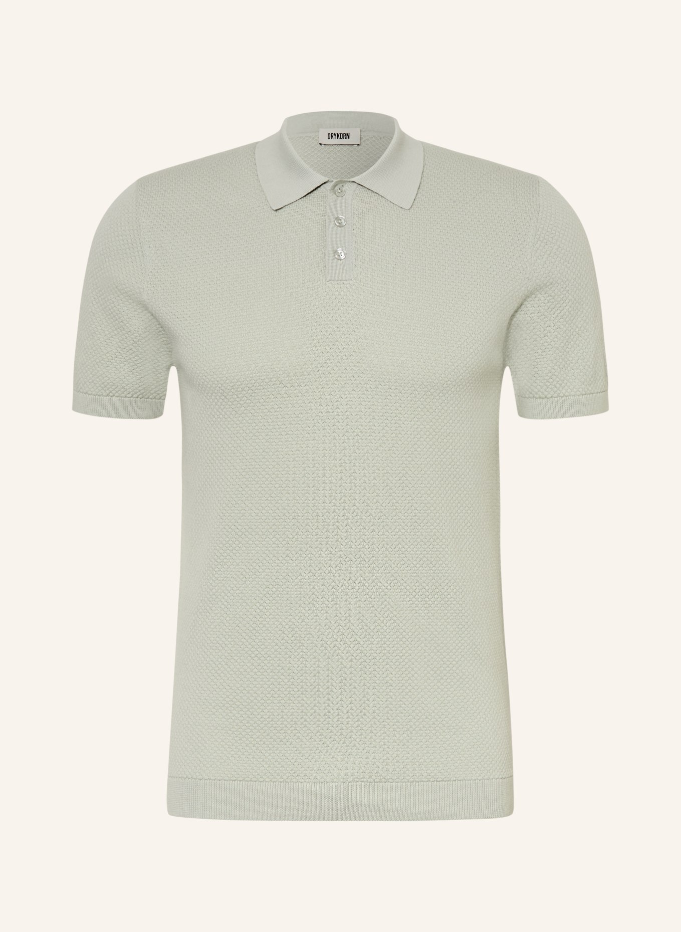 DRYKORN Koszulka polo z dzianiny TRITON regular fit: JASNOZIELONY