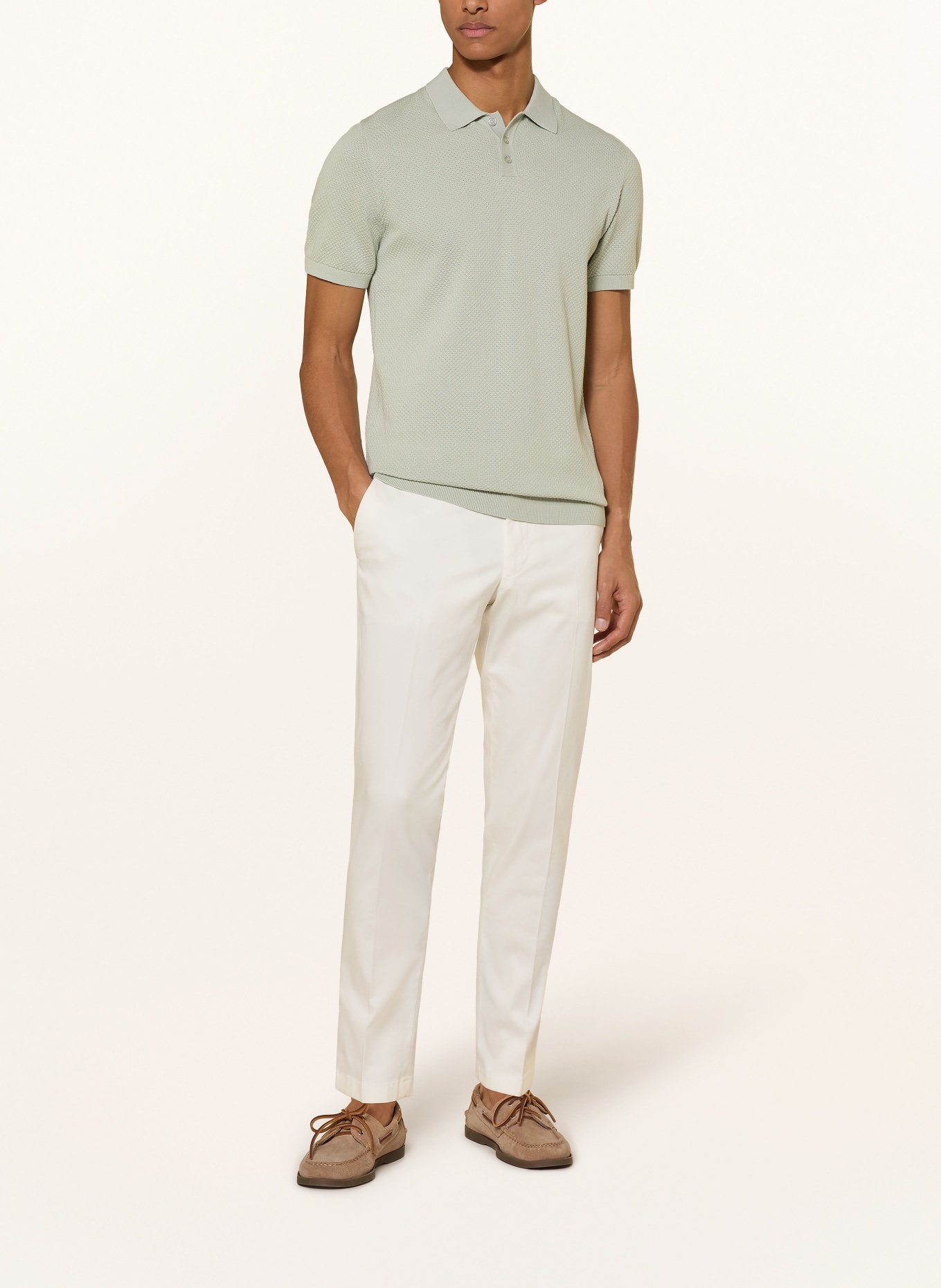 DRYKORN Koszulka polo z dzianiny TRITON regular fit: JASNOZIELONY