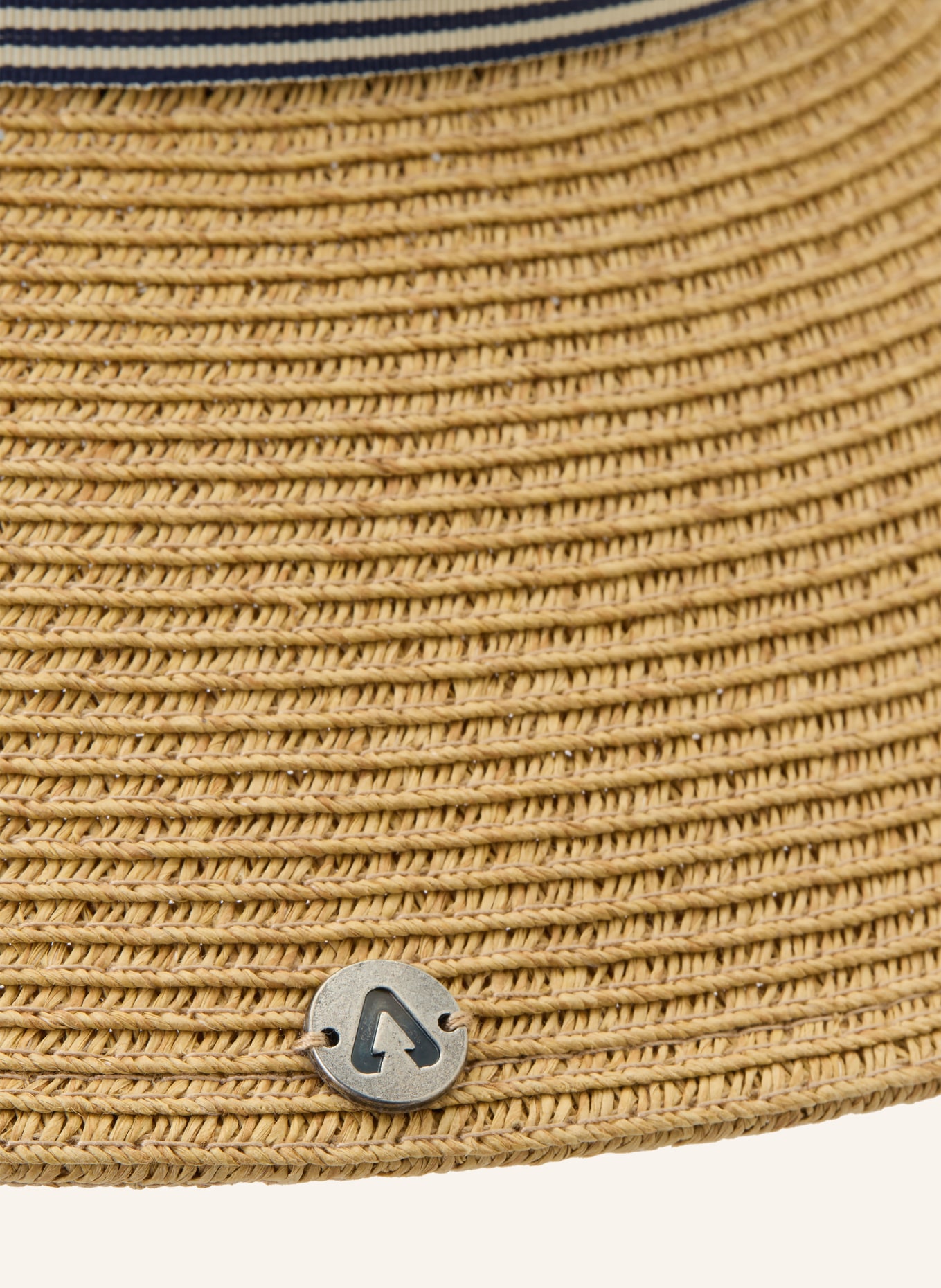 P.A.C. Kapelusz słomkowy KELLII: JASNOBRĄZOWY / GRANATOWY / BIAŁY